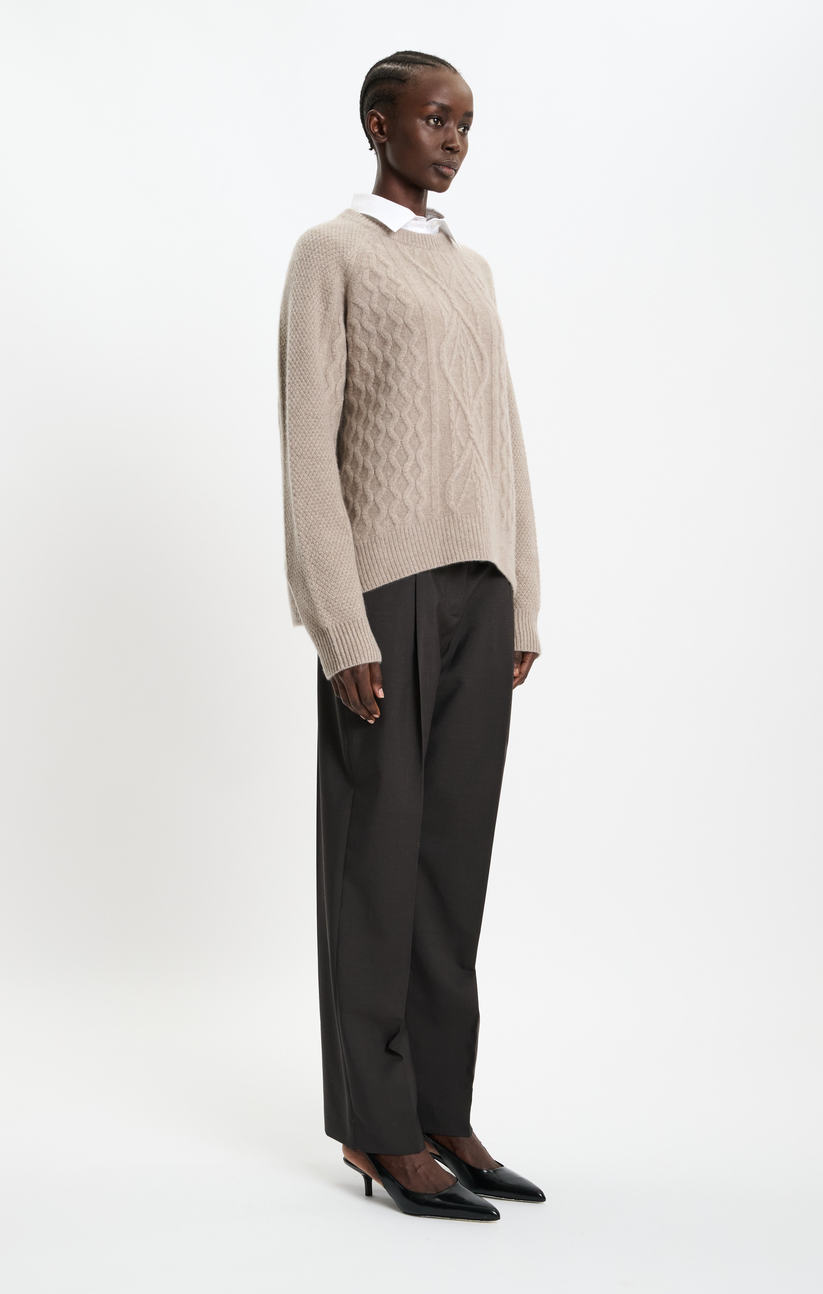 Deliah Sweater in Beige Melange