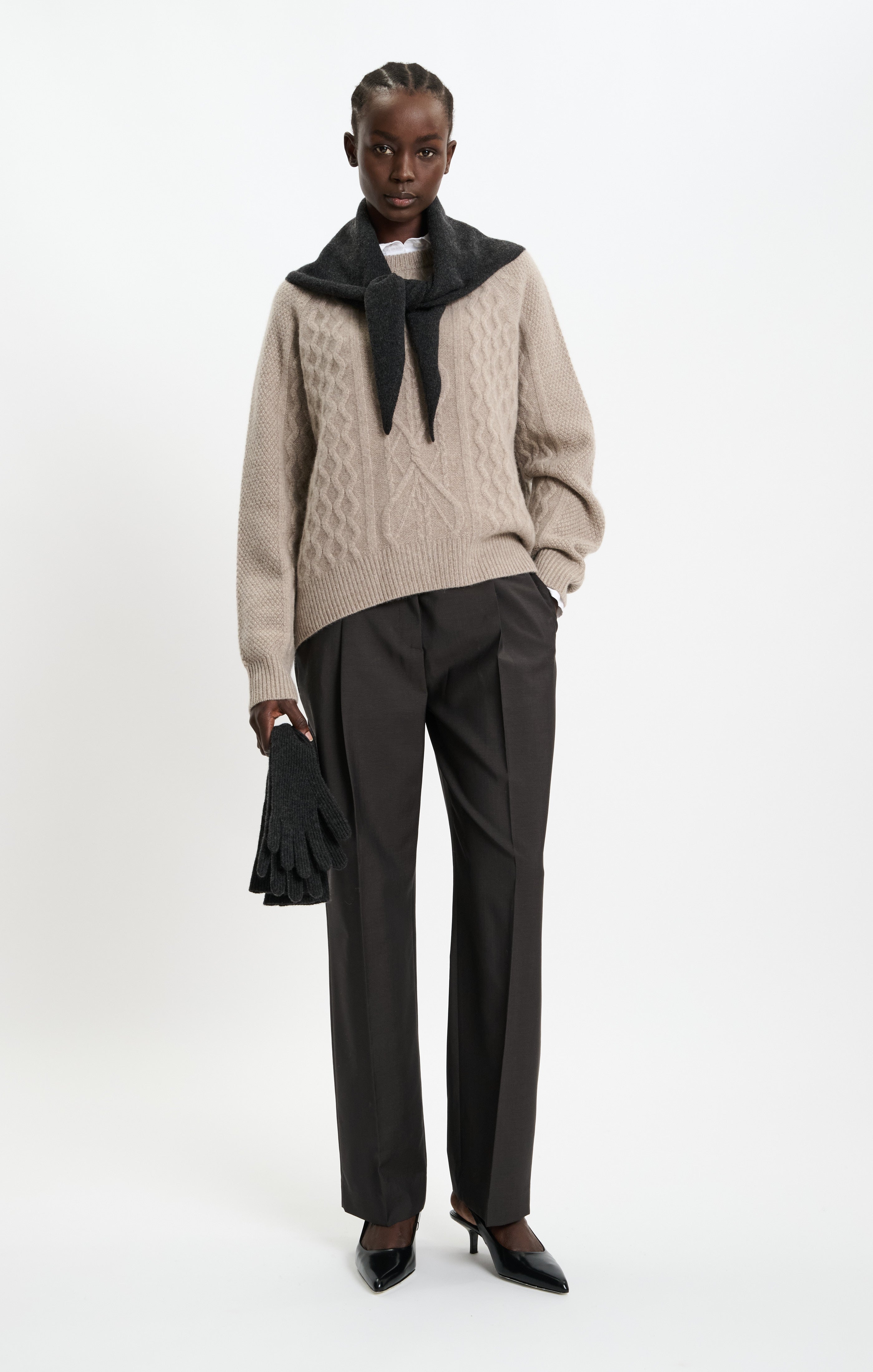 Deliah Sweater in Beige Melange
