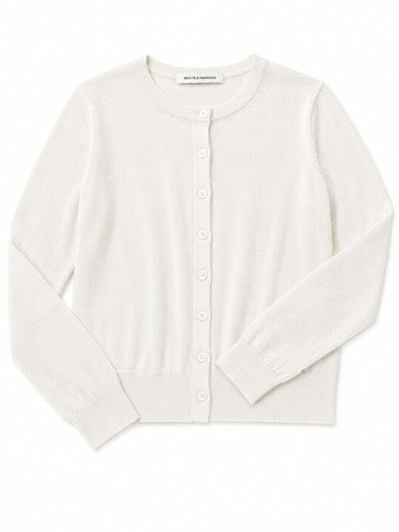 Linen Blend Cardigan in White