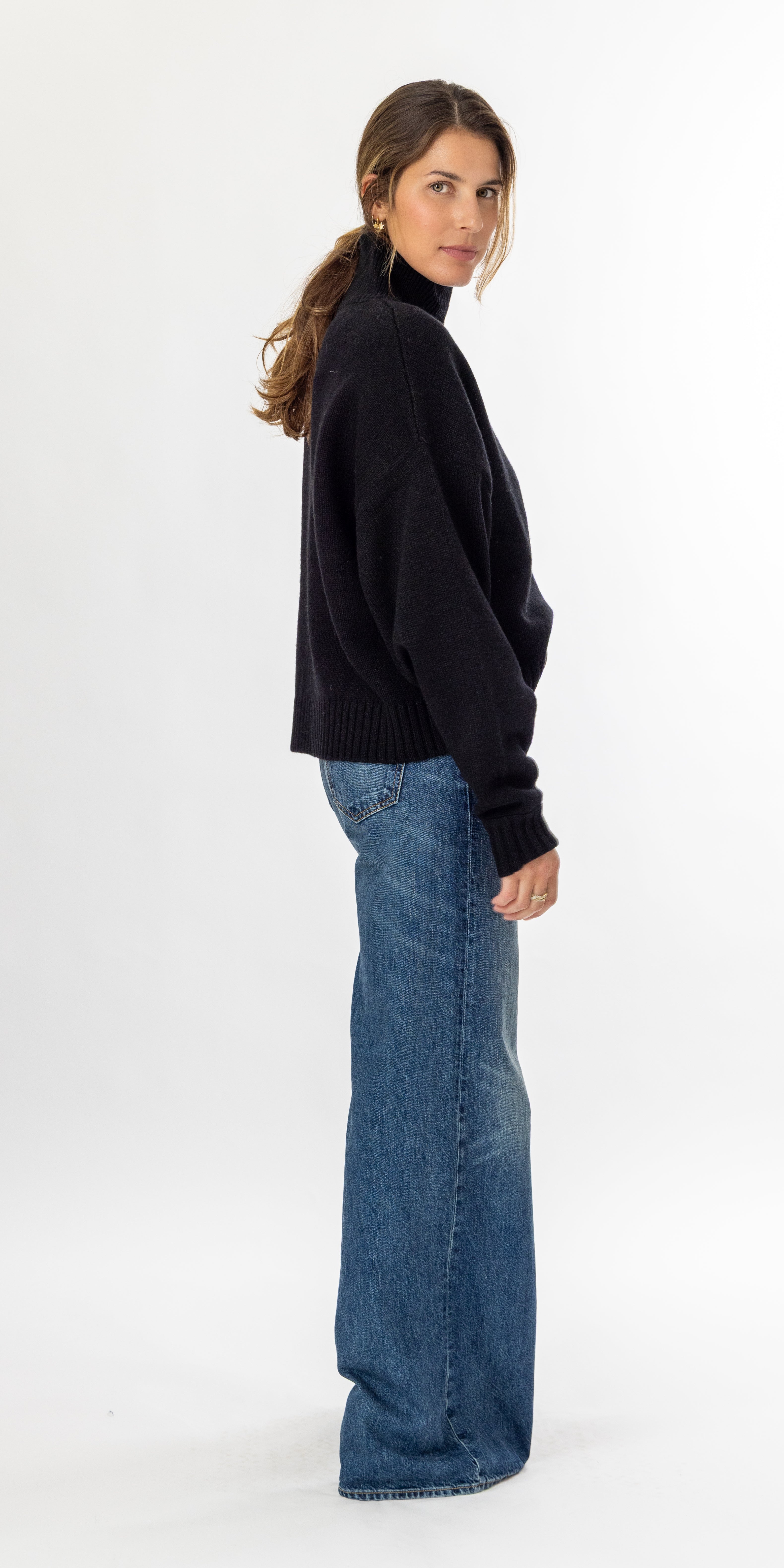 Devon Turtleneck in Black