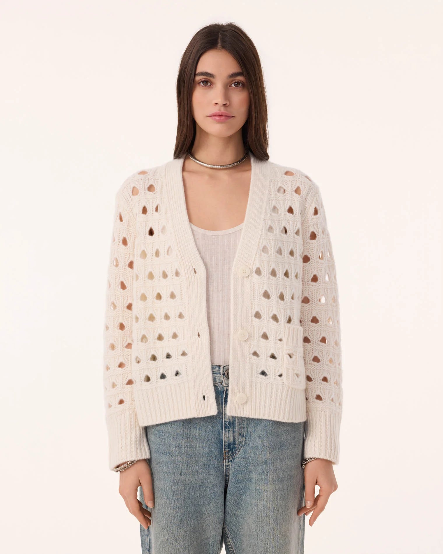 Leocadia Cardigan In White