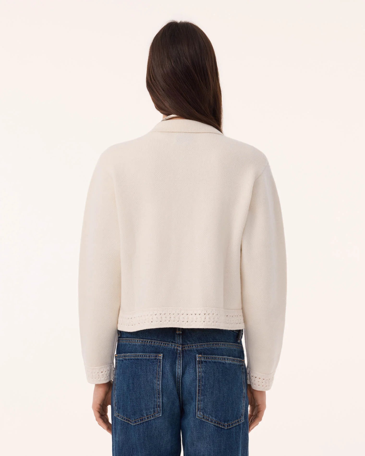 The Xenia Jacket in Ecru