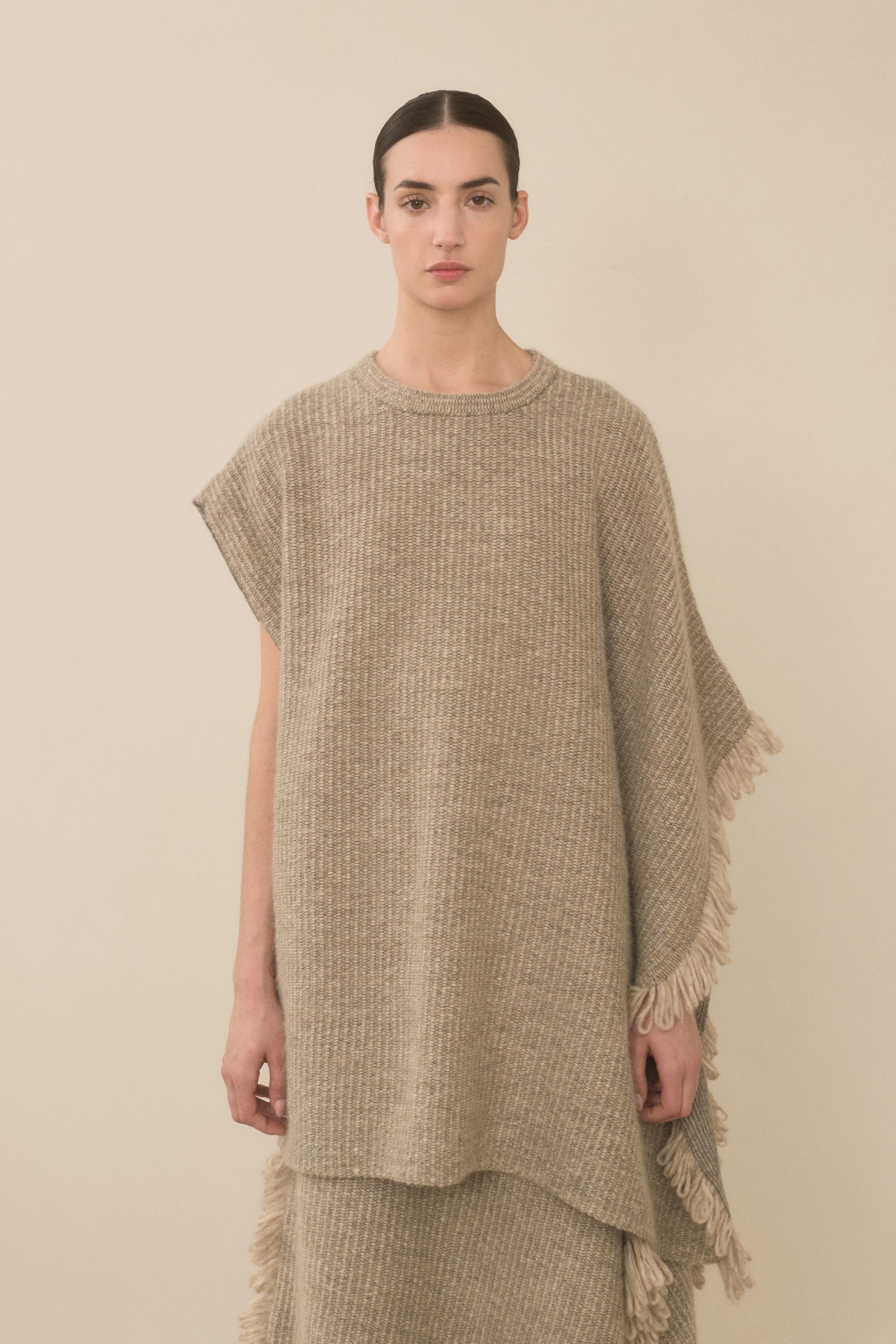 Knitweave Gilet in Oatmeal