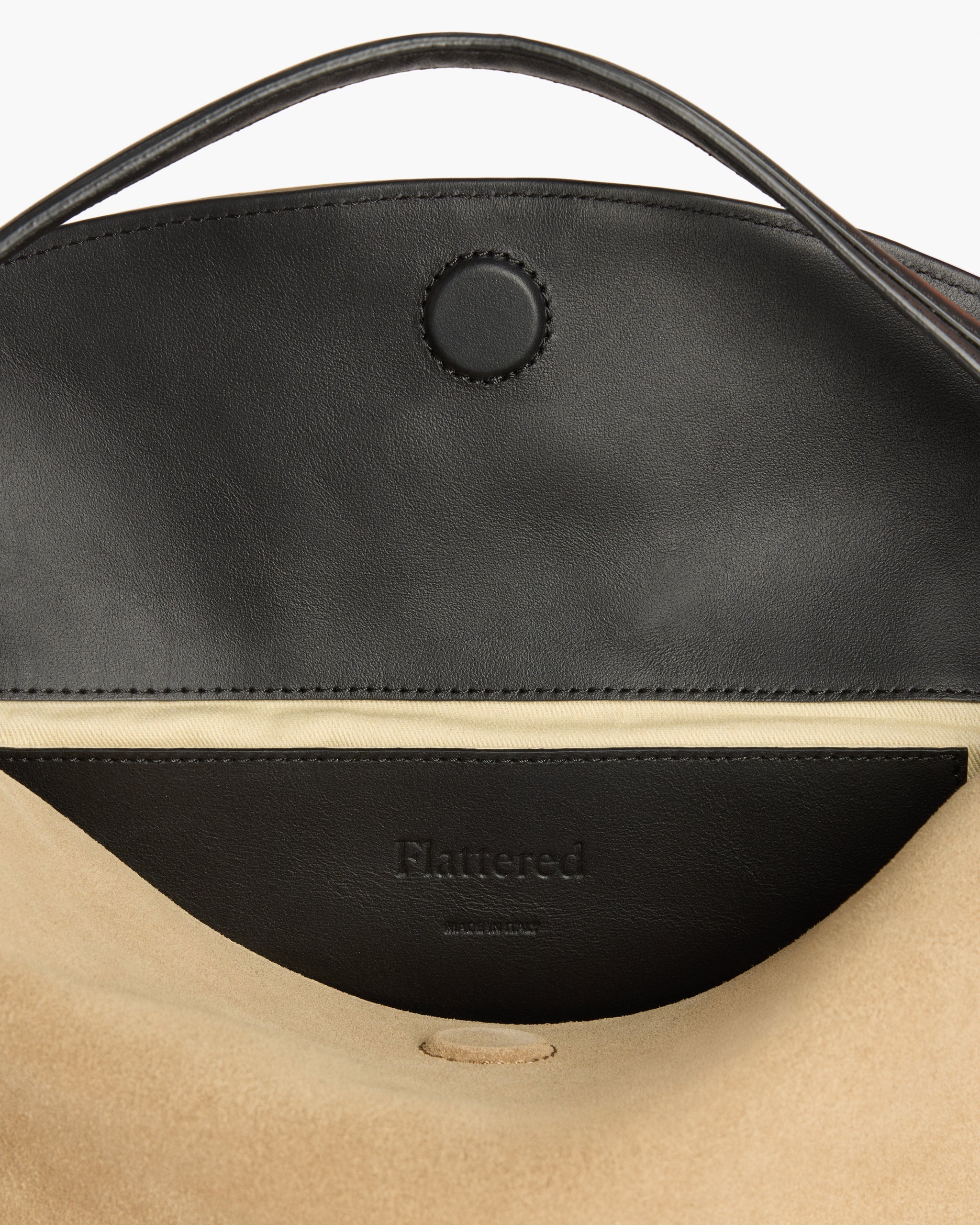 Helia Handbag in Sand Suede