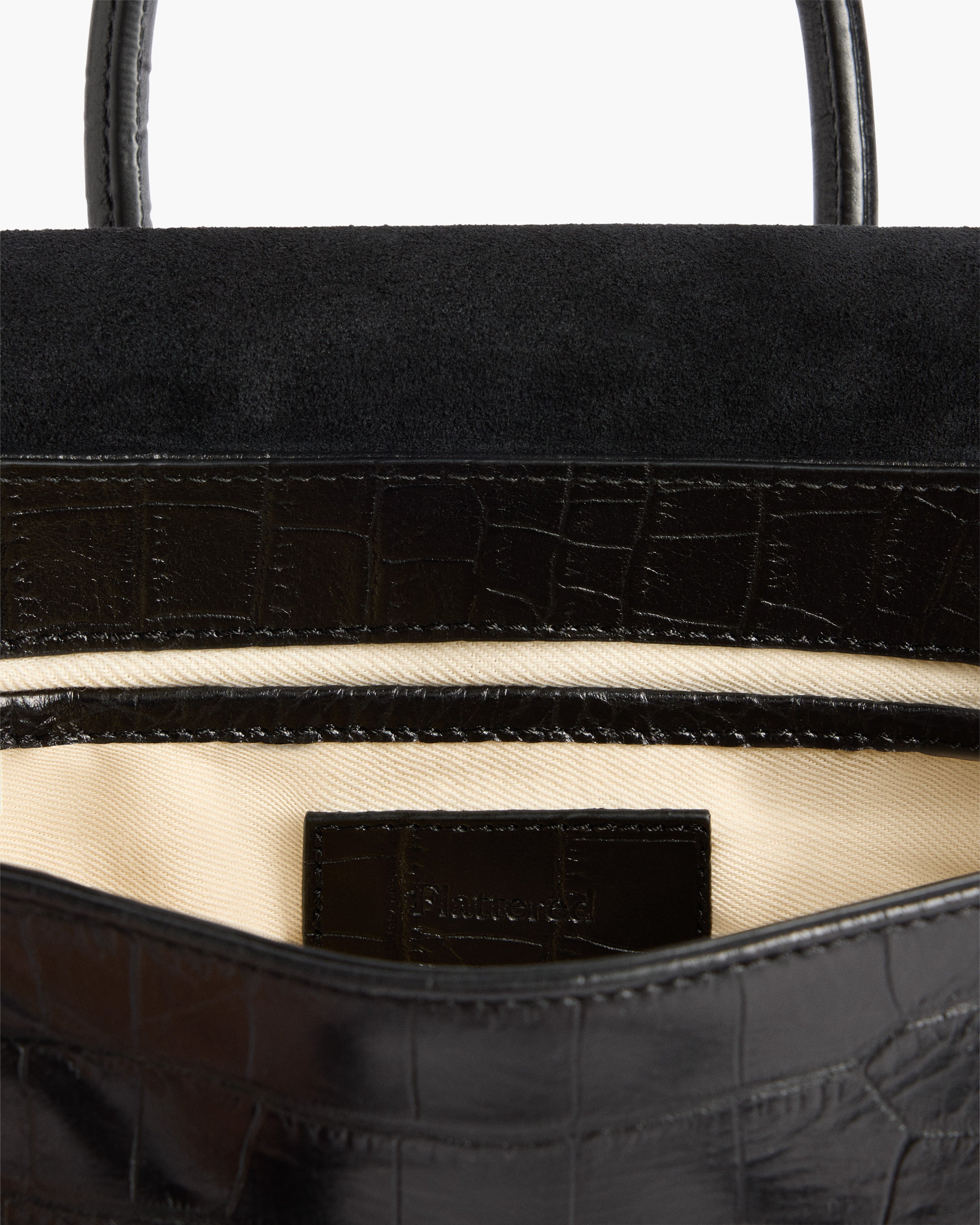 Lydia Mini Bag in Black Croco Leather