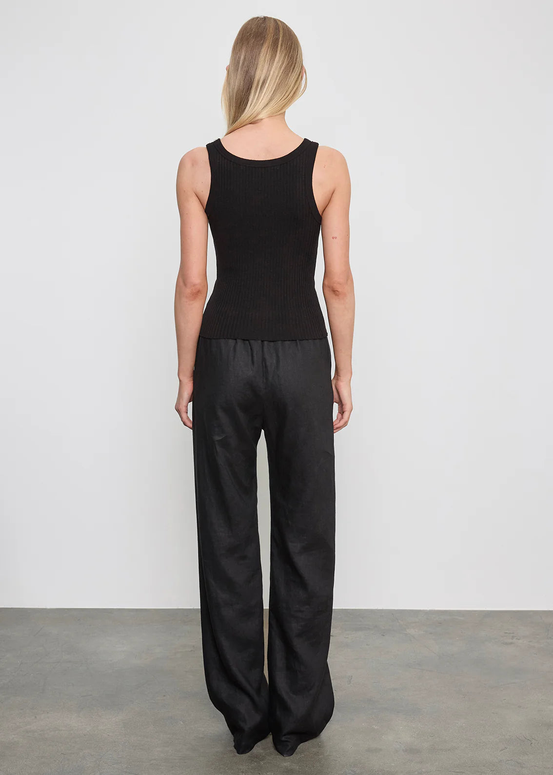 Military Rib Tank in Black
