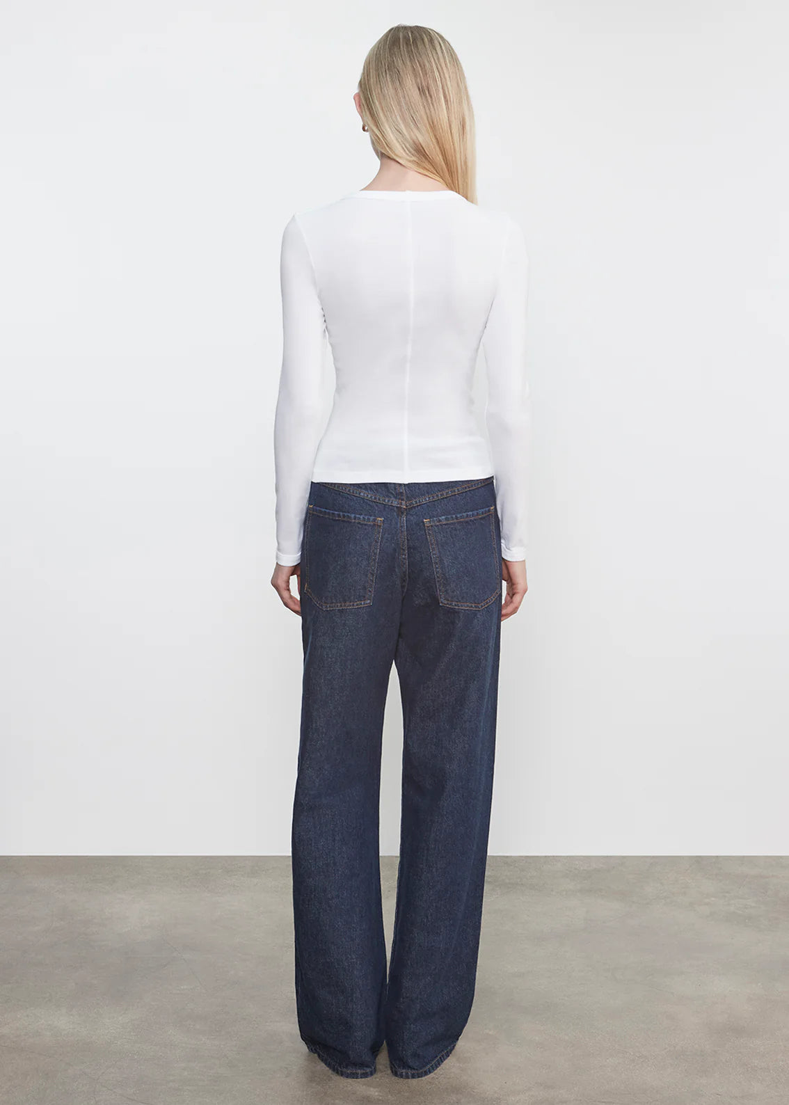 Supima Cotton New Classic Long Sleeve in White