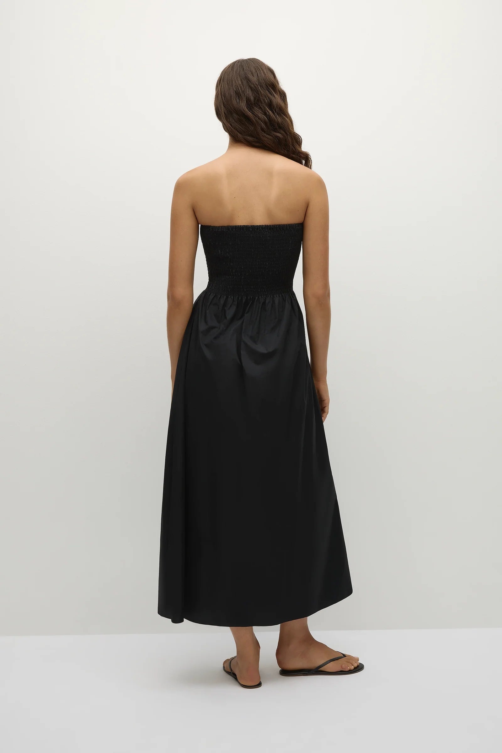 Jamie Midi Dress in Black