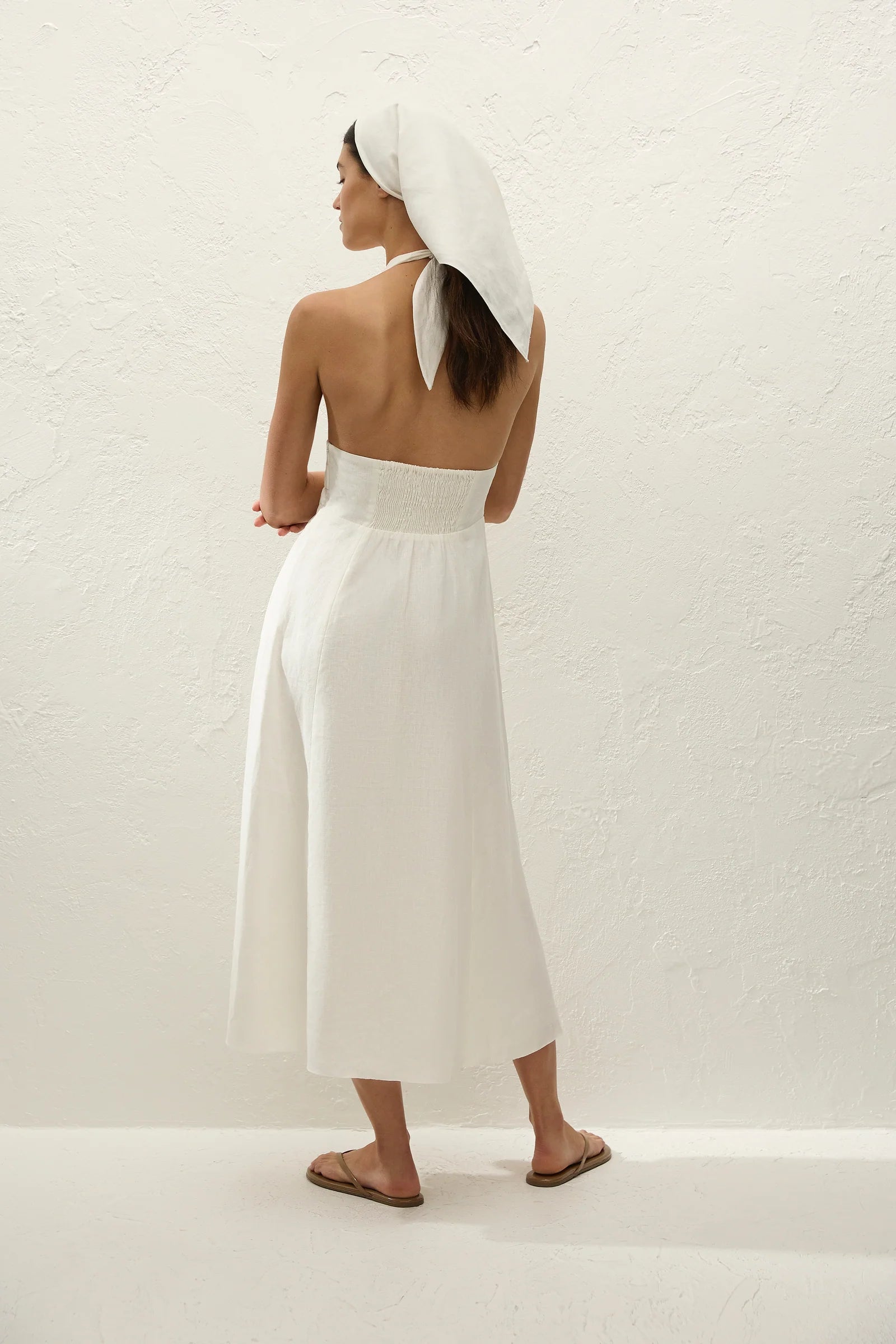 Bianca Midi Dress in White