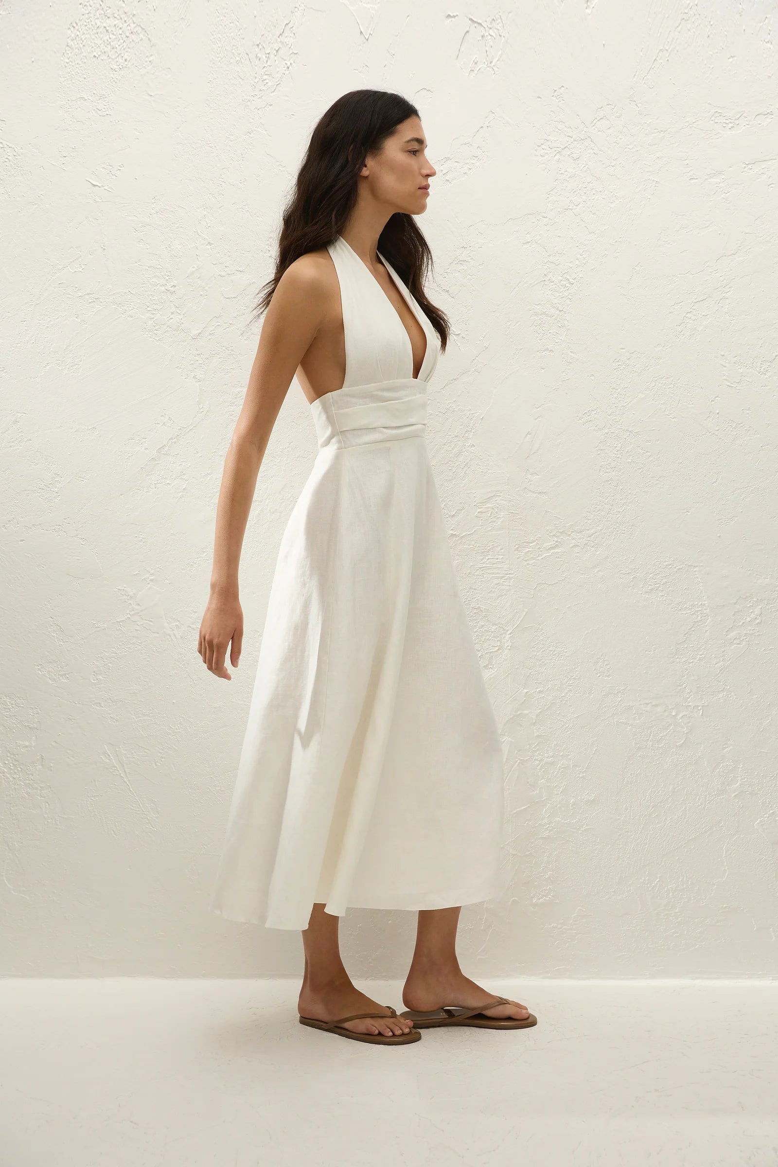 Bianca Midi Dress in White