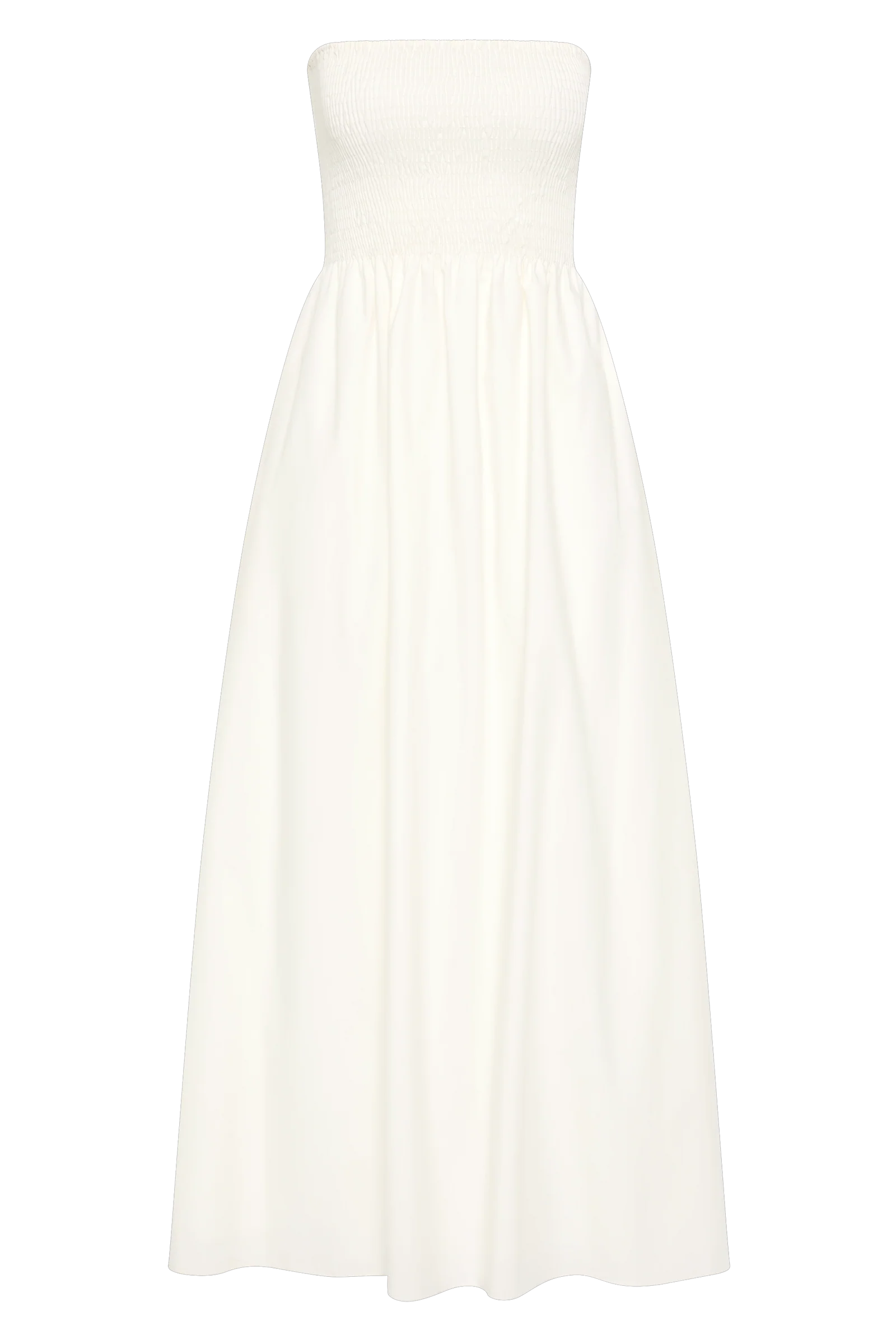 Jamie Midi Dress in White