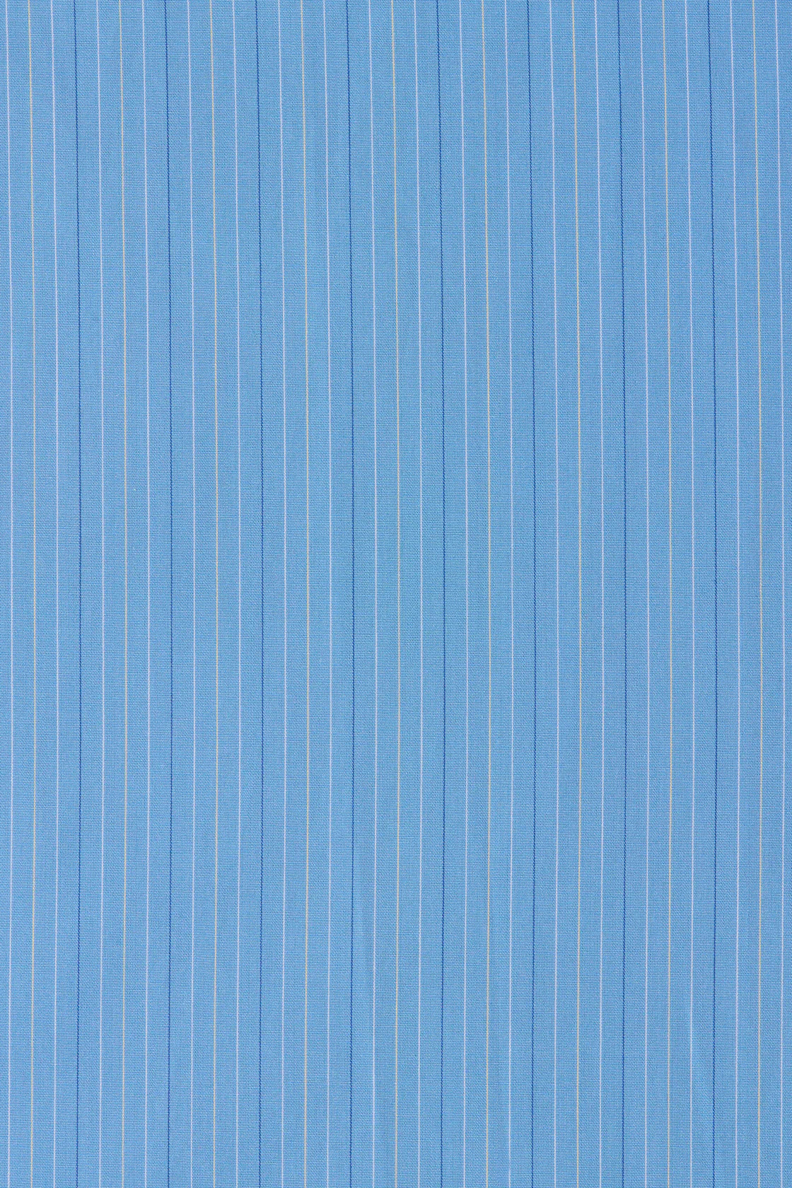 Palomar Midi Dress in Mico Pinstripe Azul