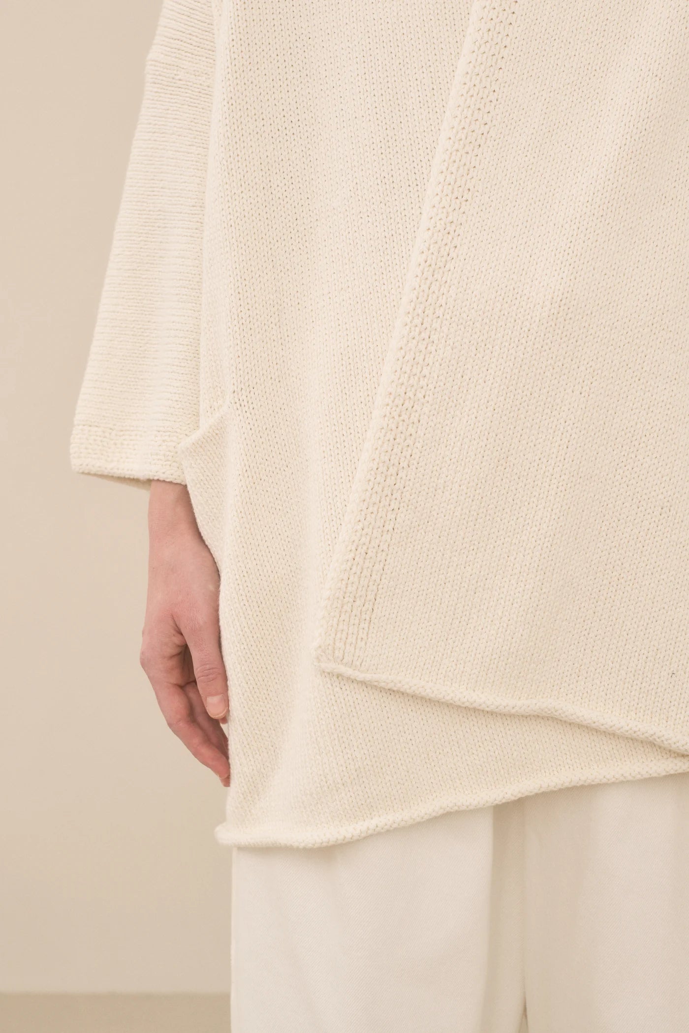 Shawl Cardigan in Bone