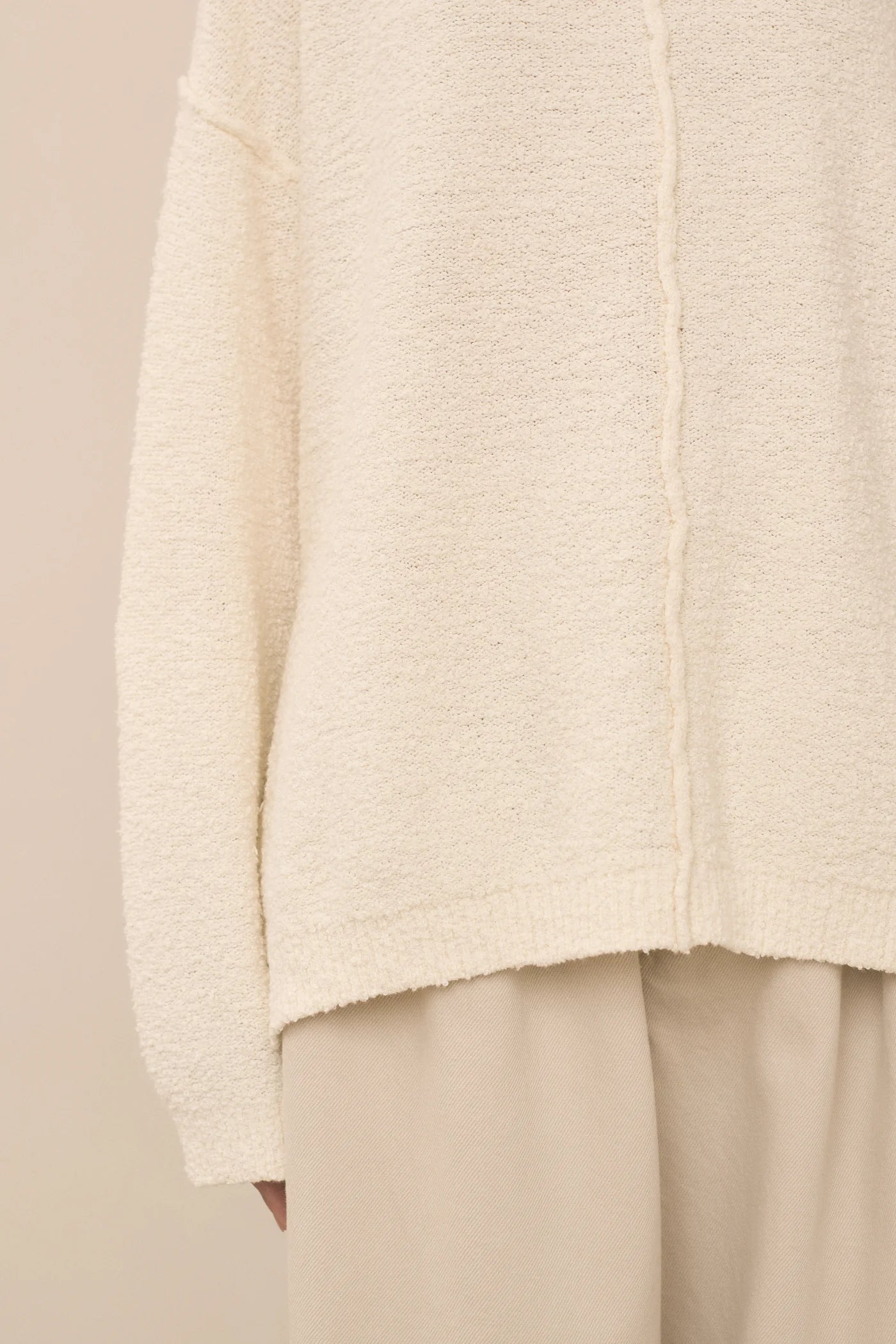 Boucle Cardigan in White