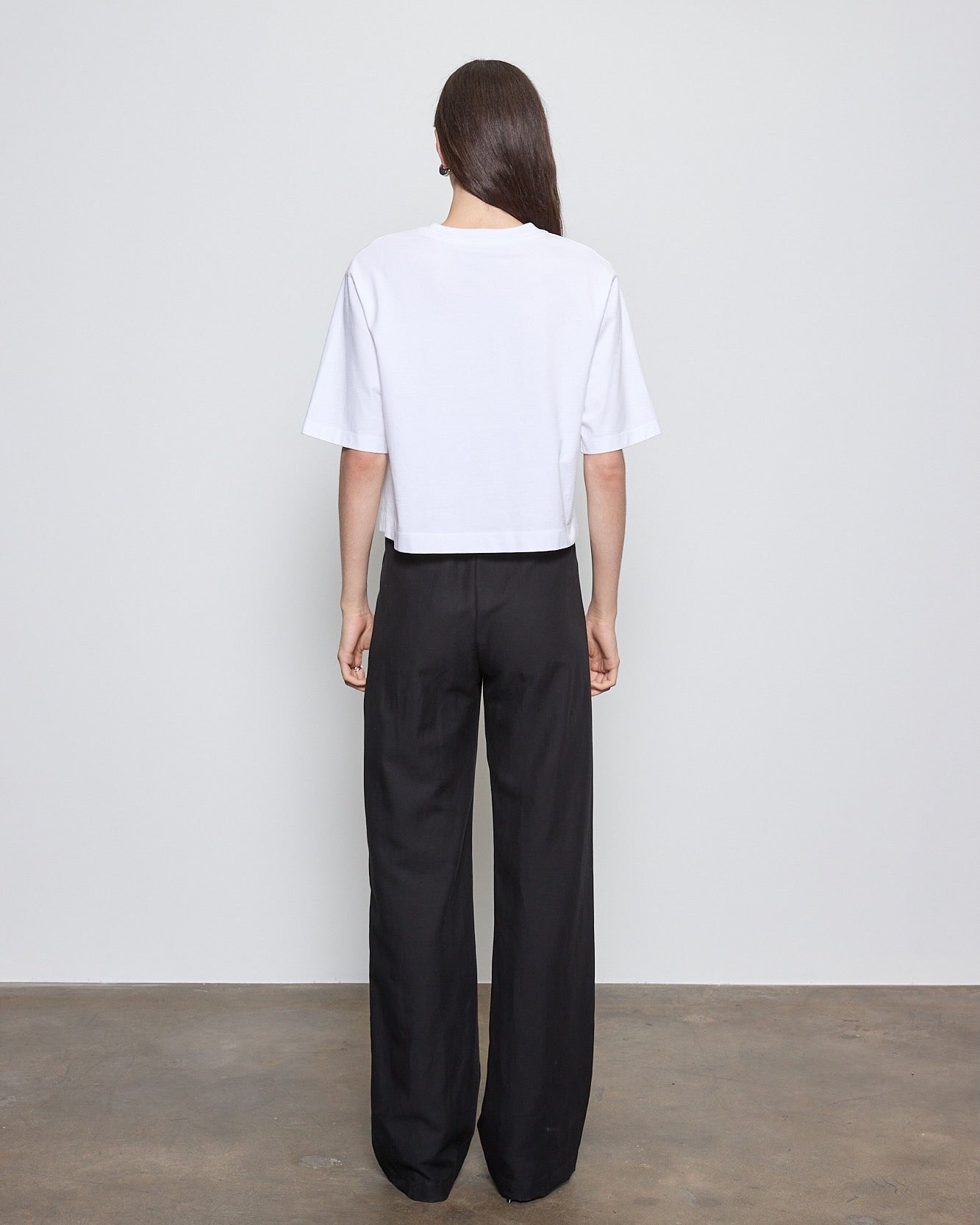 Short Sleeve Supima Structured Tee in White