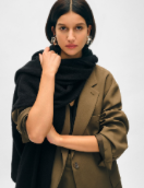 Cashmere Travel Wrap in Black