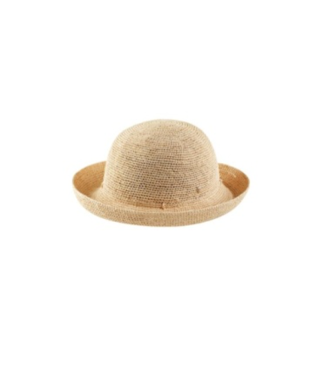 Provence 8 Raffia Hat in Natural and Charcoal