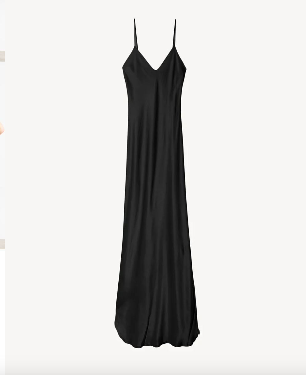 Cami Silk Gown in Black - Only One Available, Size L