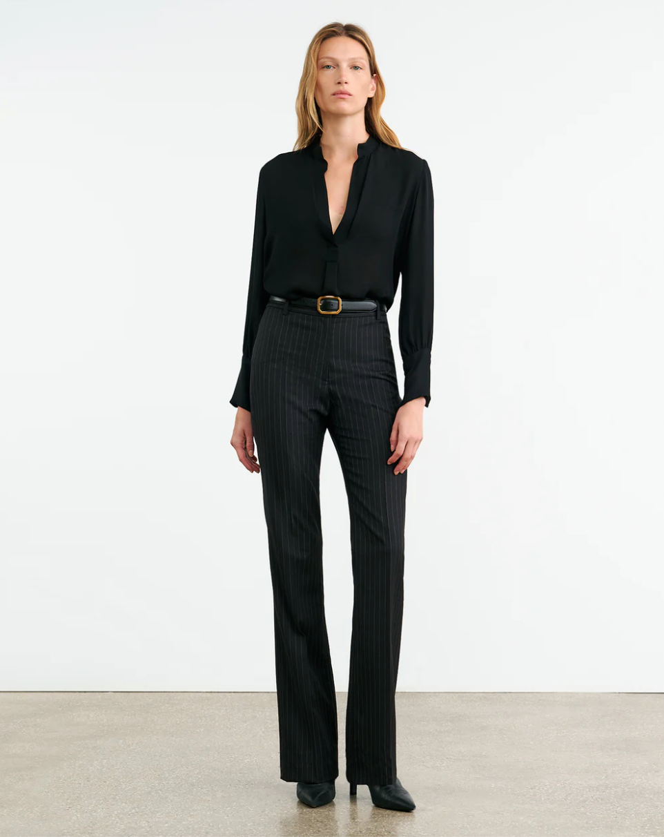 Montaine Silk Blouse in Black