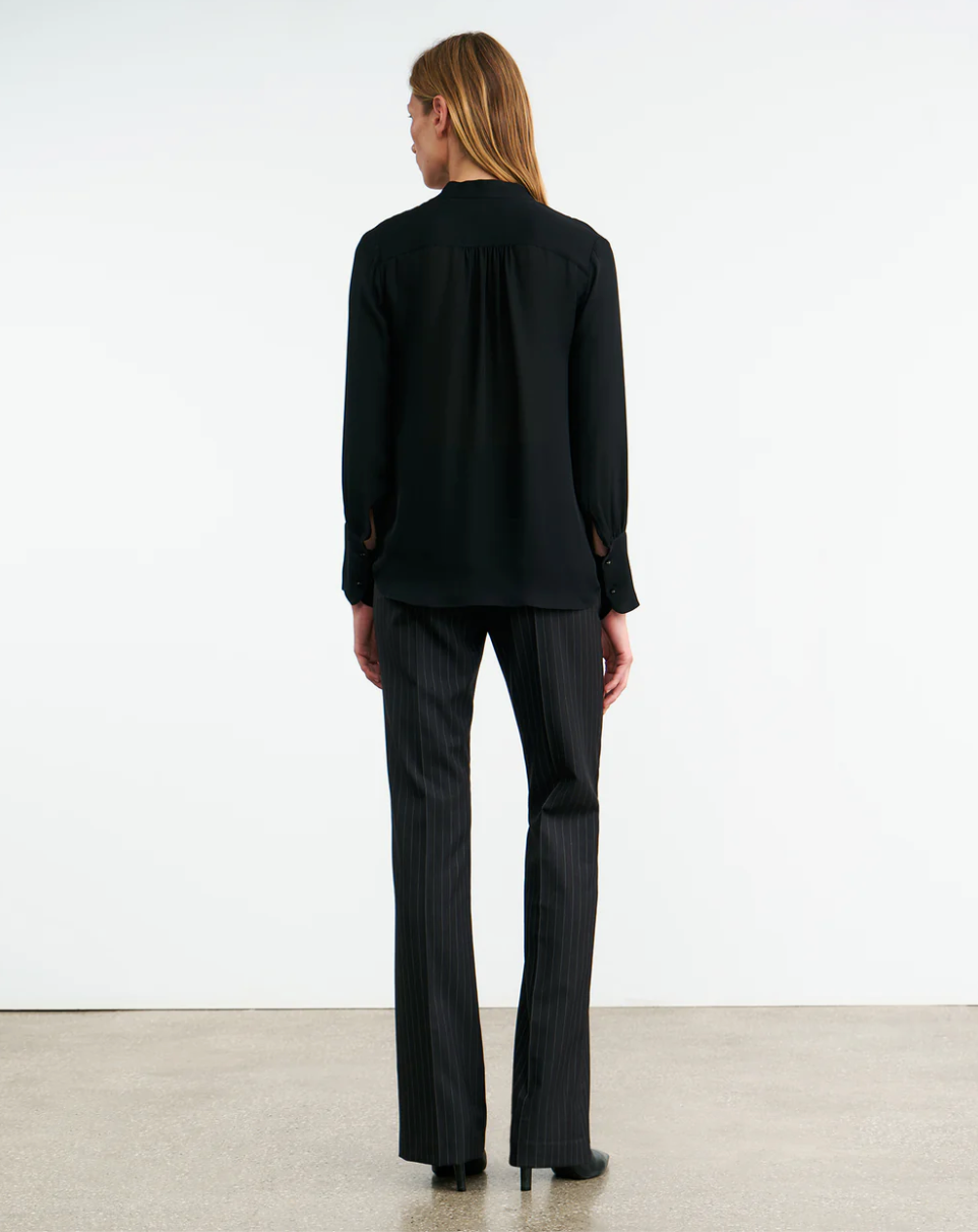 Montaine Silk Blouse in Black
