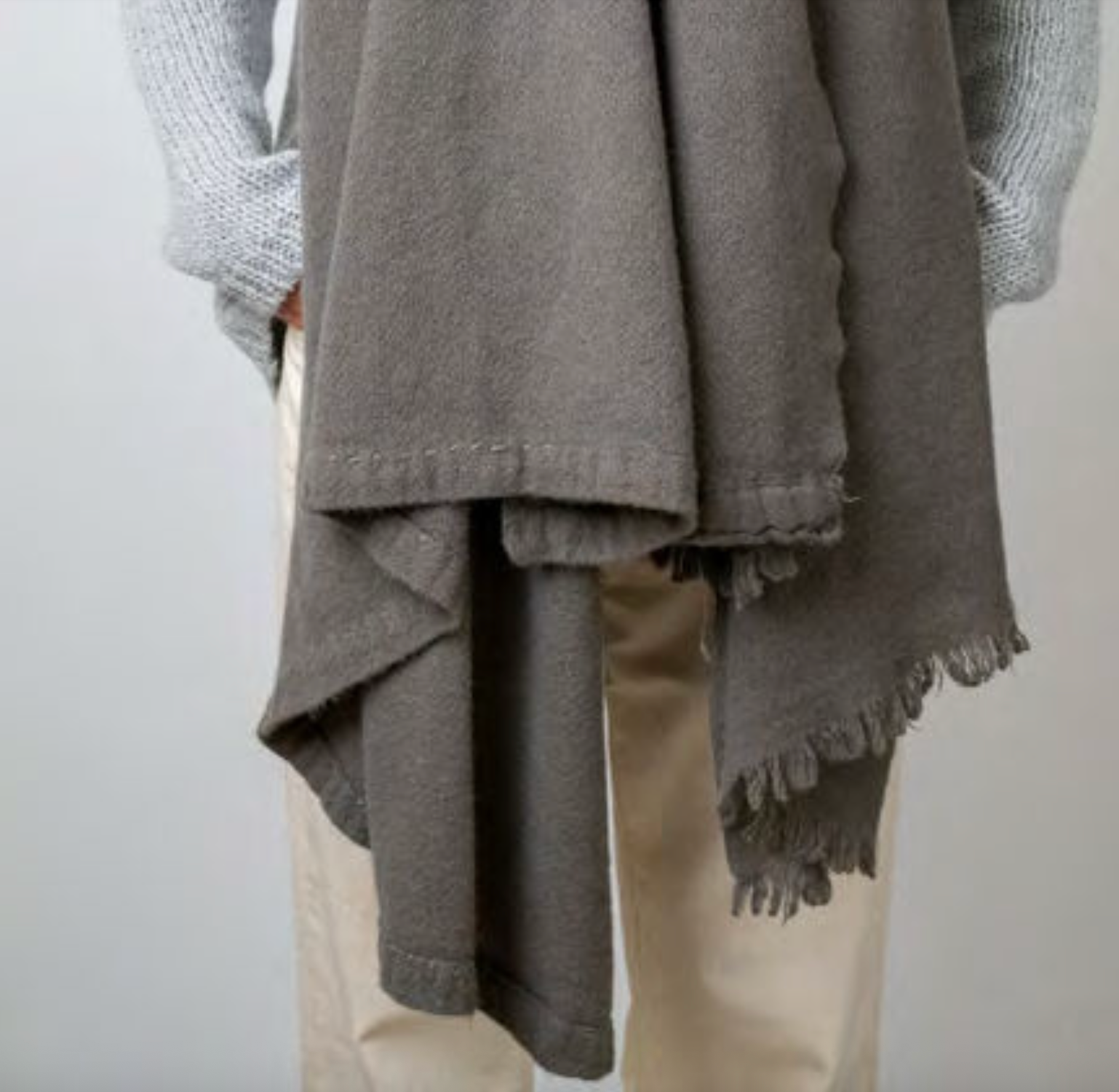 Simple Large Cashmere Shawl 710 in Marten Brown by Private_0204