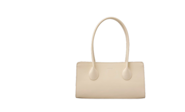 The Lou Bag in Creme Pantent Leather