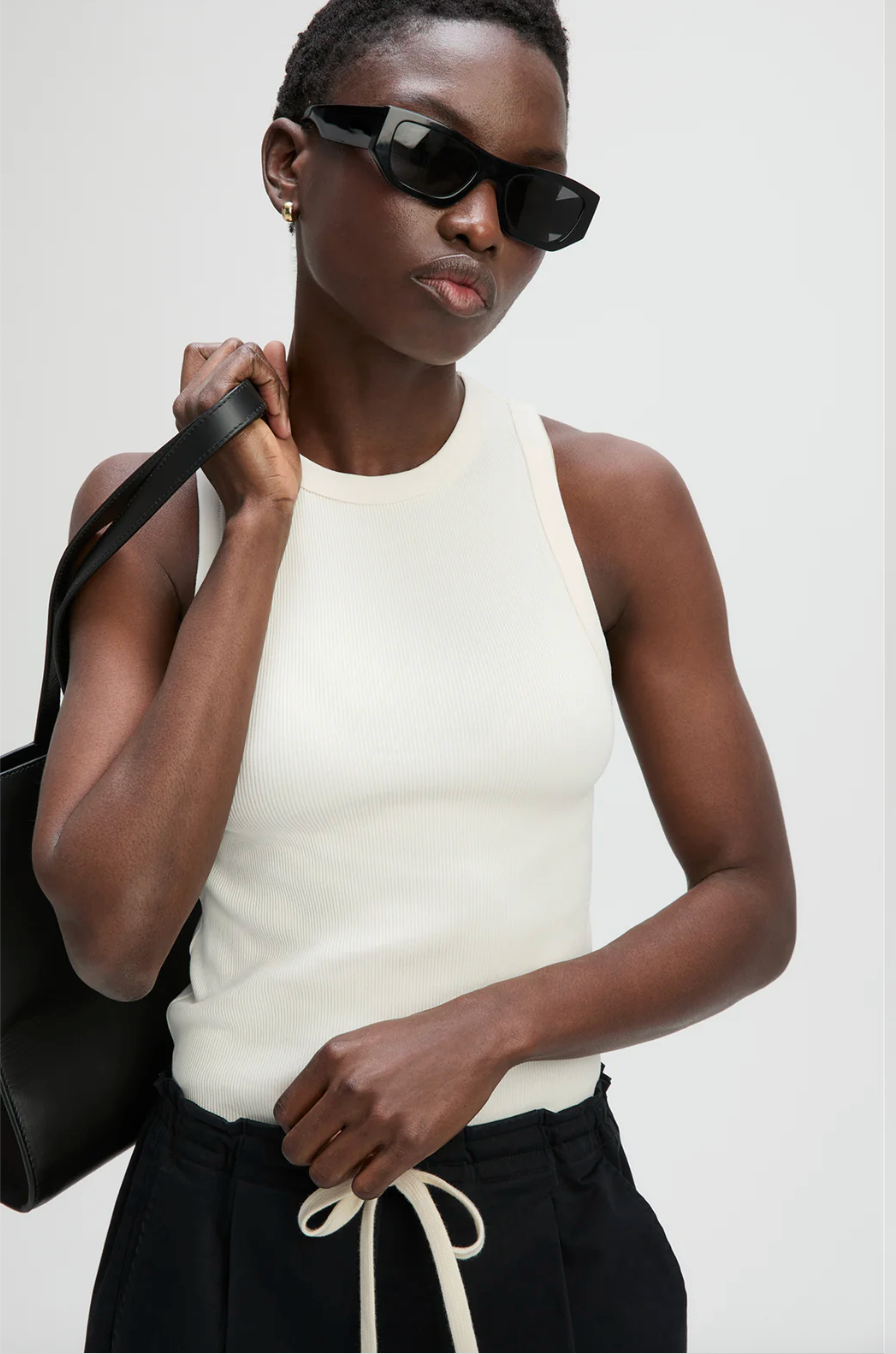 Not So Basic Tank in Cream [Spring 26]