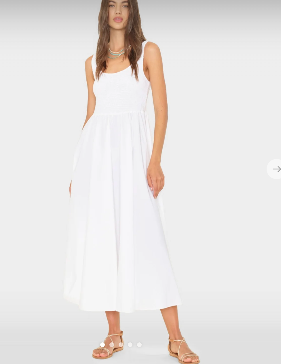 Florence Dress in White