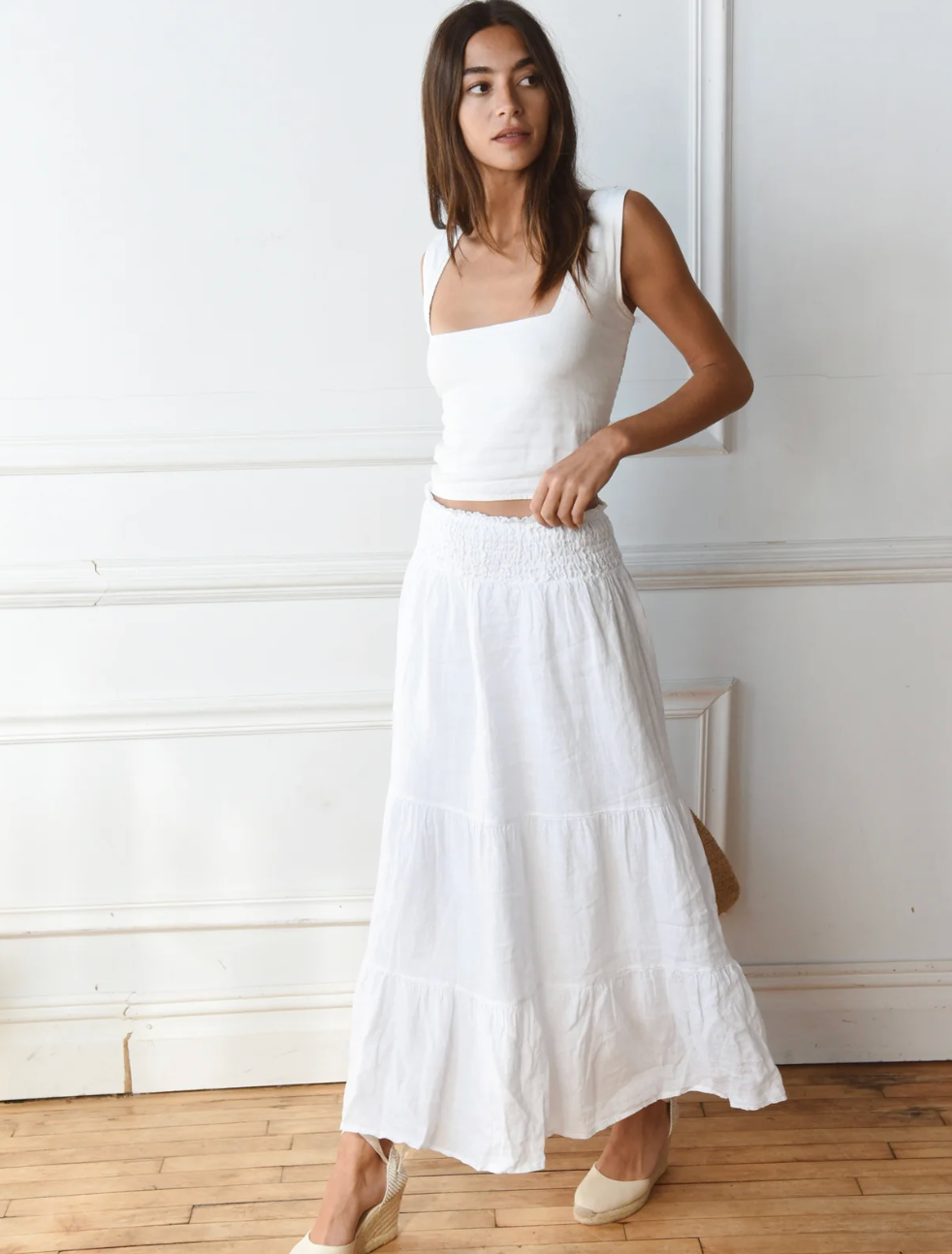 Florence Skirt in Blanco