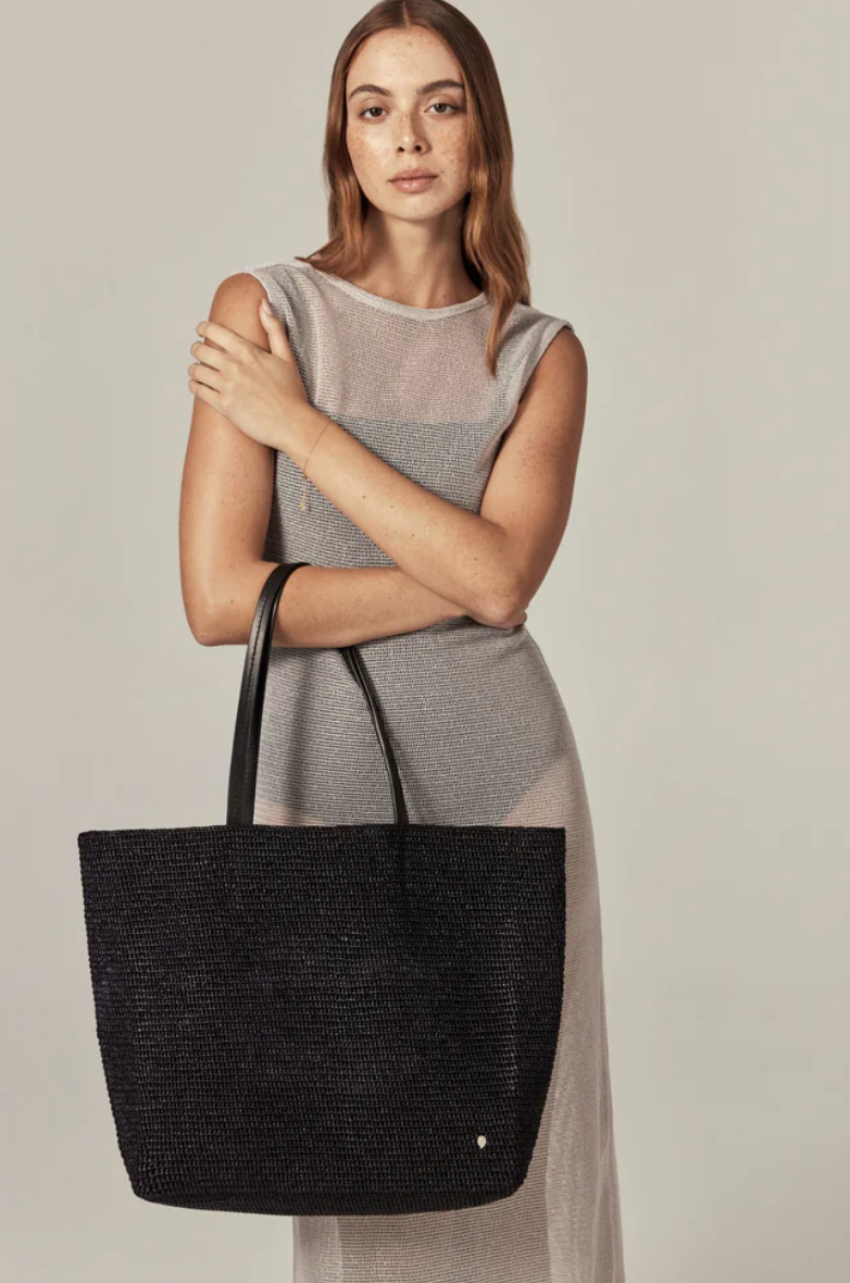 Matale Tote in Charcoal/Black