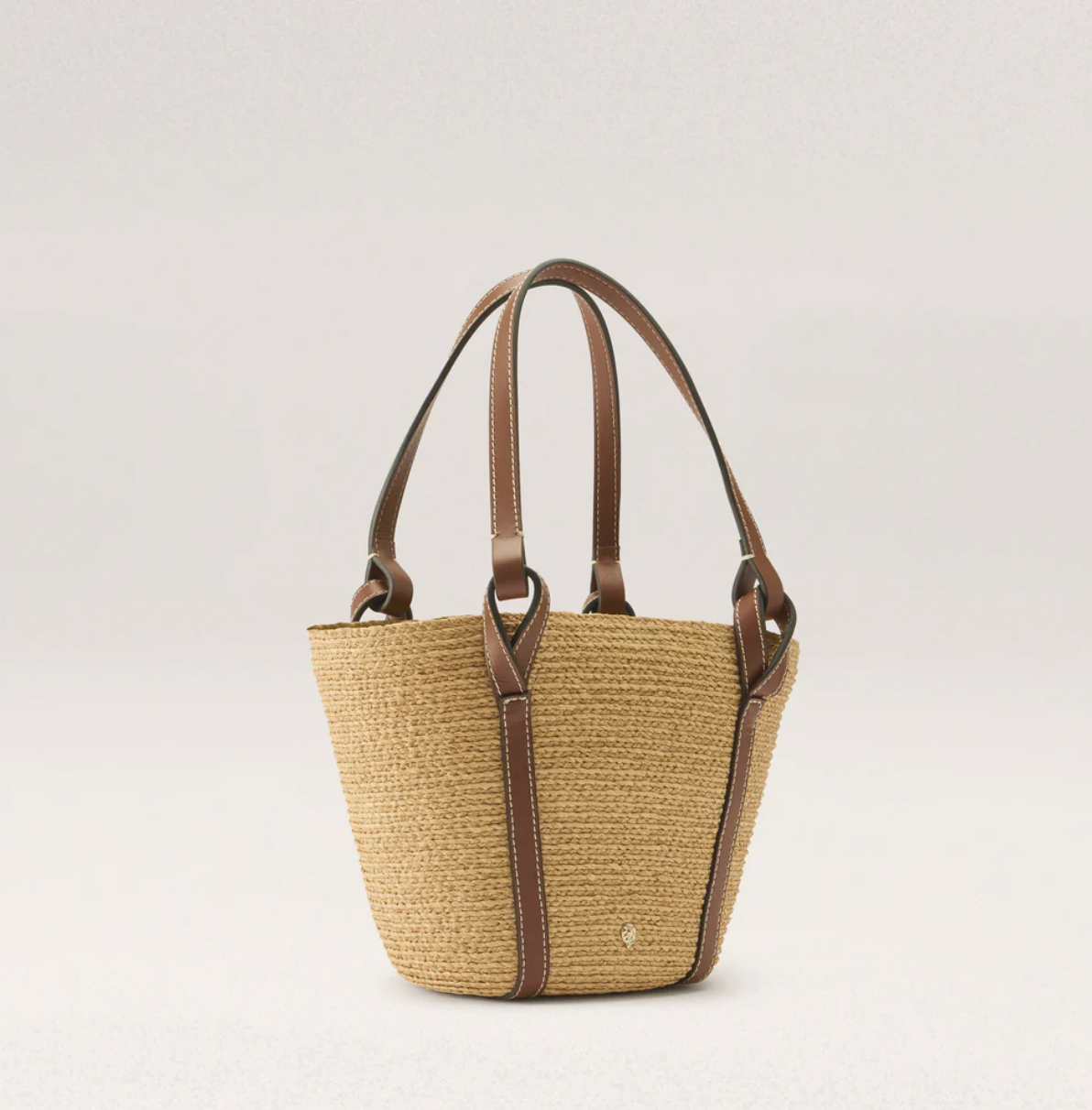 Bisou Print Basket in Natural
