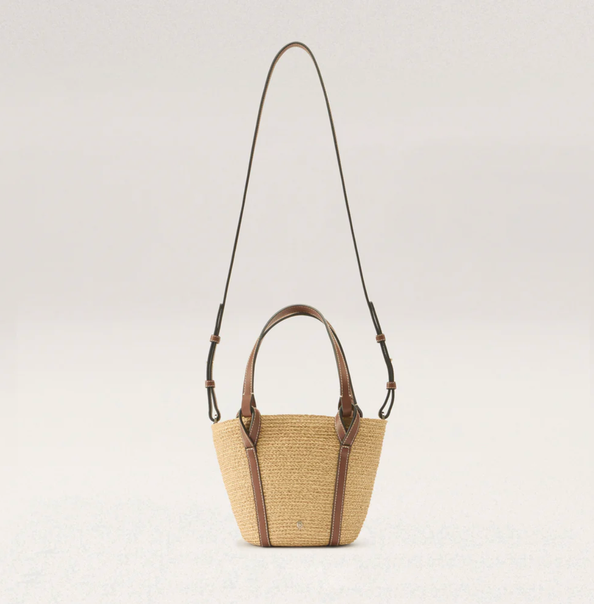 Bisou Print Basket in Natural