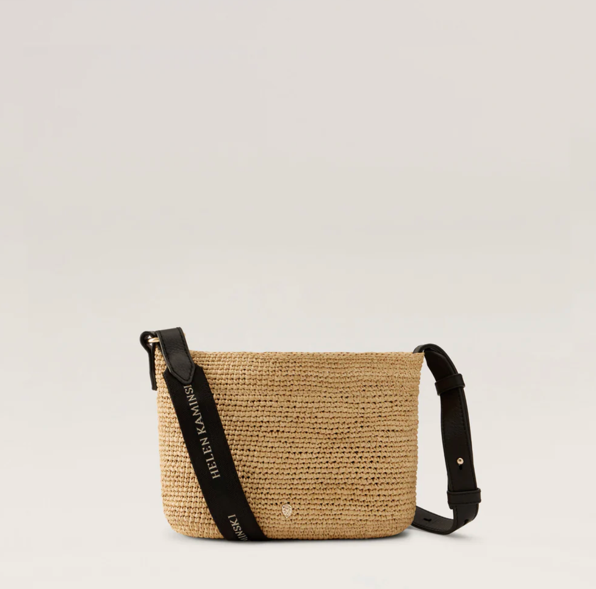 Nalin Raffia Crochet Crossbody in Natural