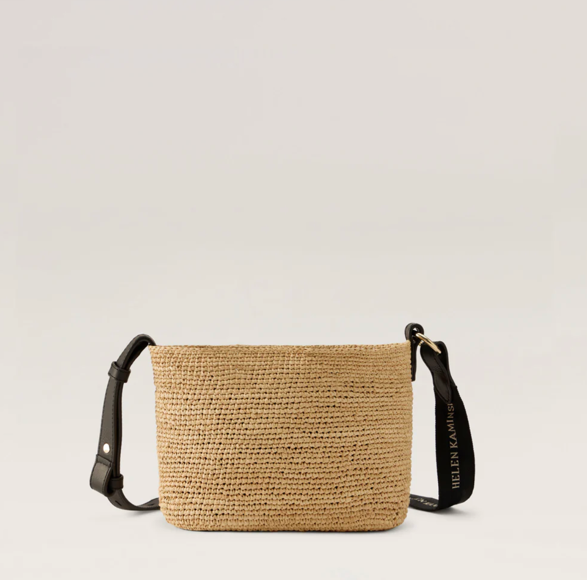 Nalin Raffia Crochet Crossbody in Natural
