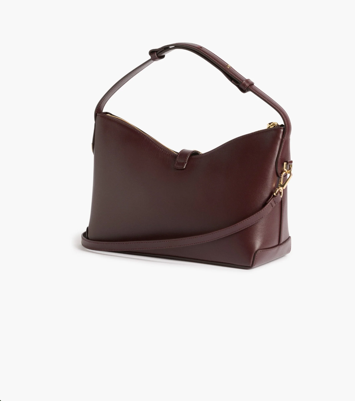 Gaia Ornament Handbag in Burgundy Leather