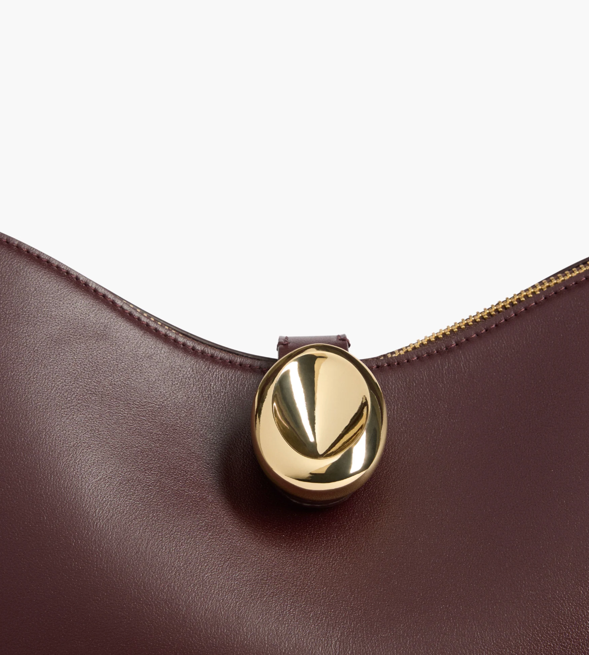 Gaia Ornament Handbag in Burgundy Leather