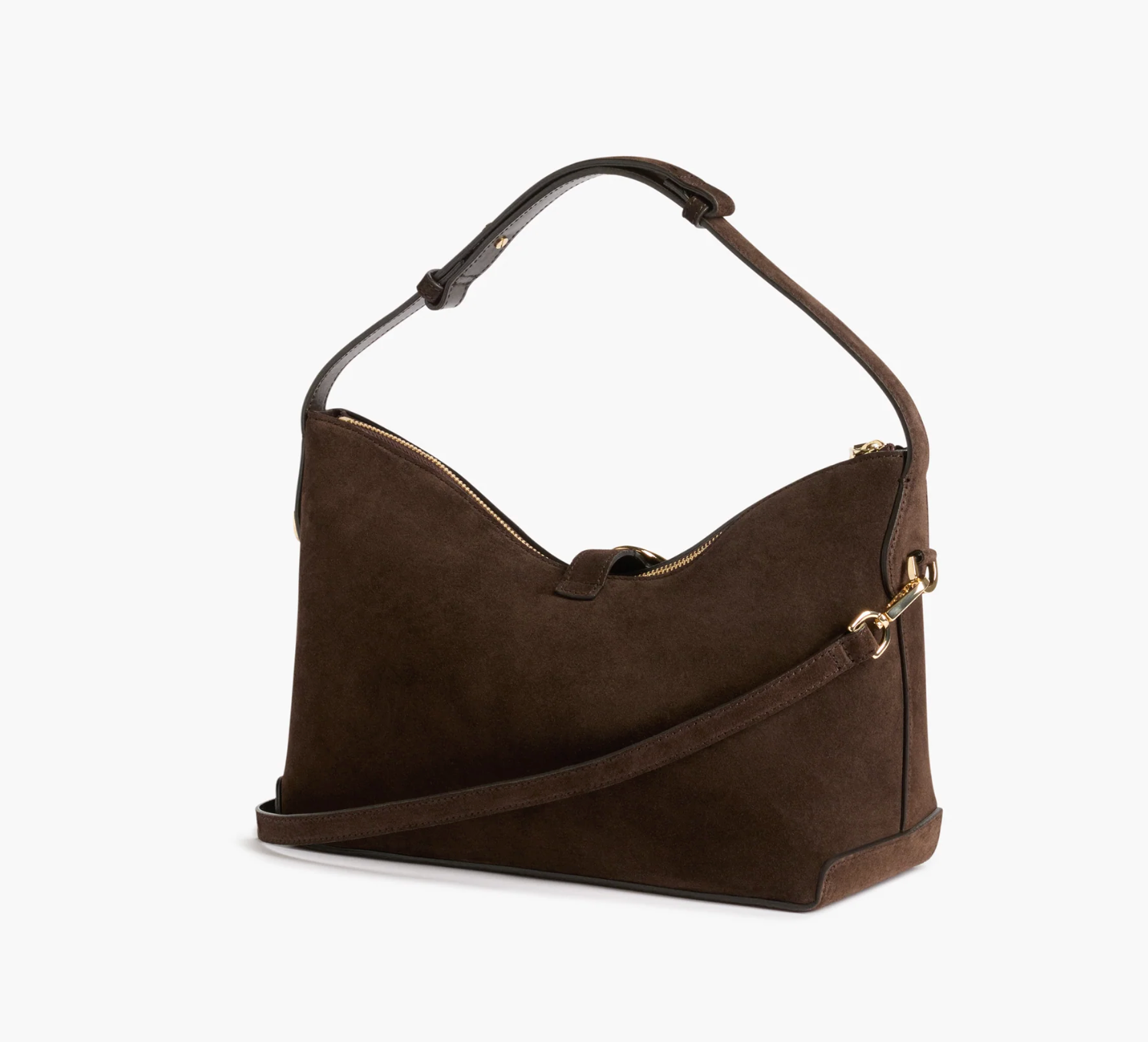Gaia Ornament Handbag in Chocolate Suede