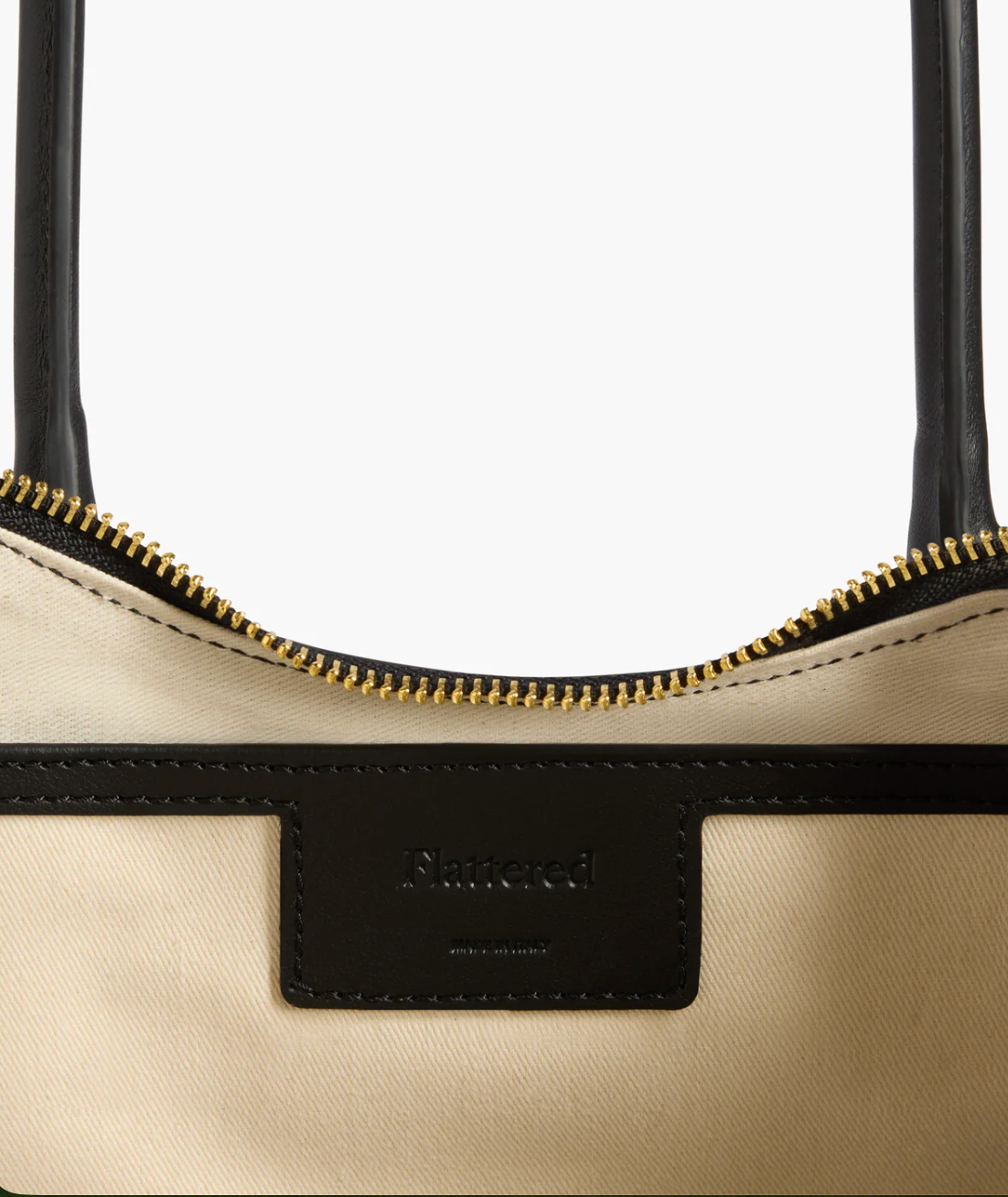 Gaia Ornament Shoulder Bag in Black Leather