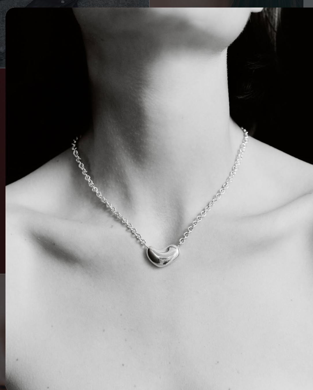 Small Sculpted Heart Pendant in Sterling Silver