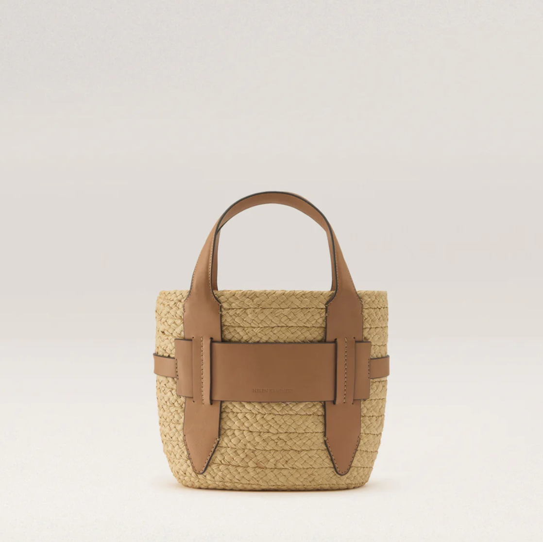 Lipari Tote Small in Natural/ Caramel