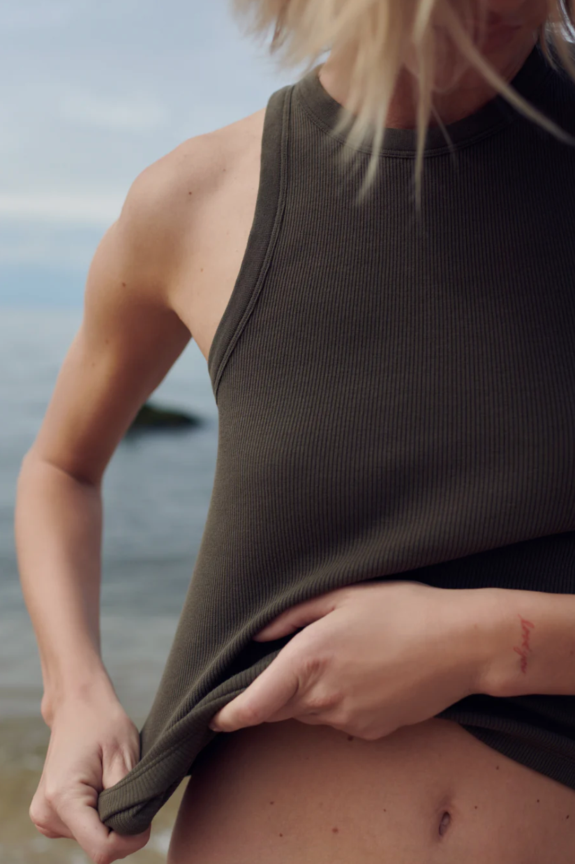 Not So Basic Tank in Olive