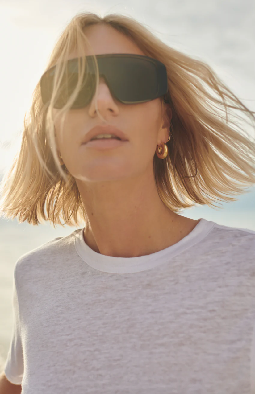 The Linen Perfect Tee in White