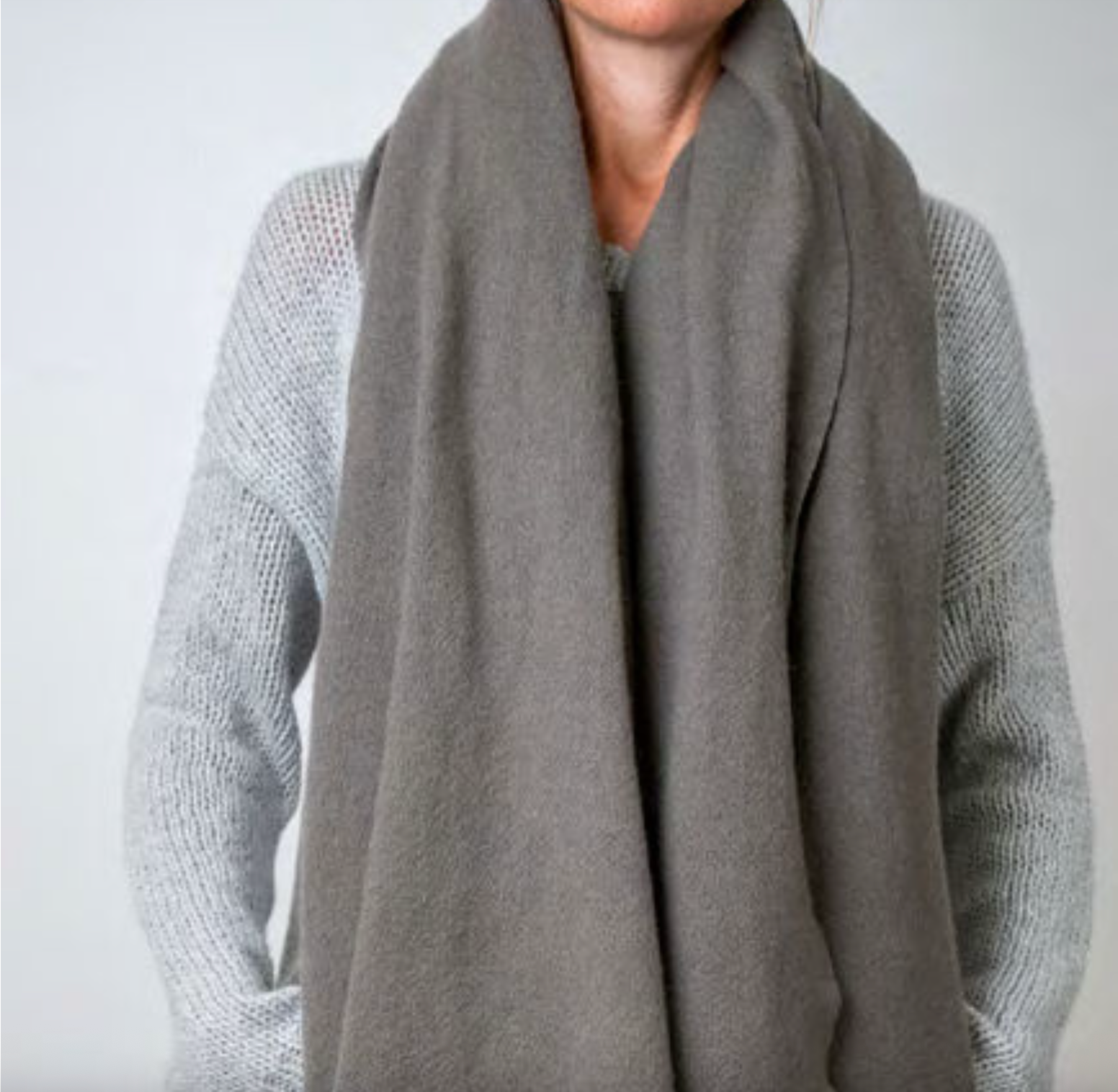 Simple Large Cashmere Shawl 710 in Marten Brown by Private_0204