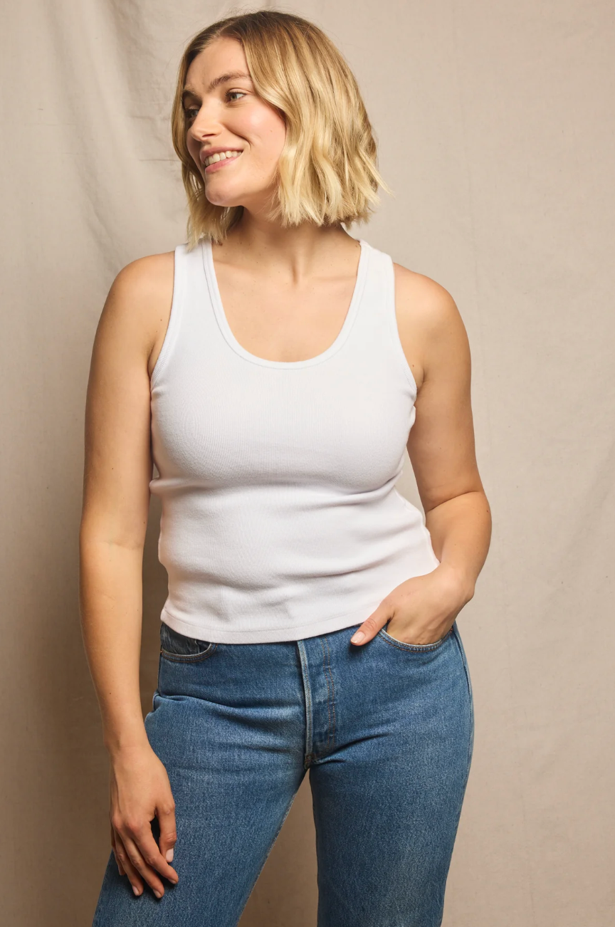 Debbie Tank in White