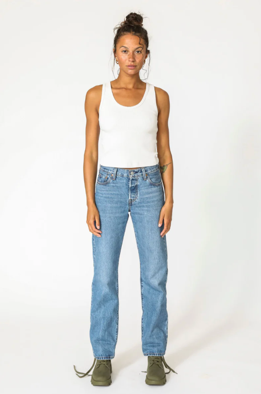 Debbie Tank in White