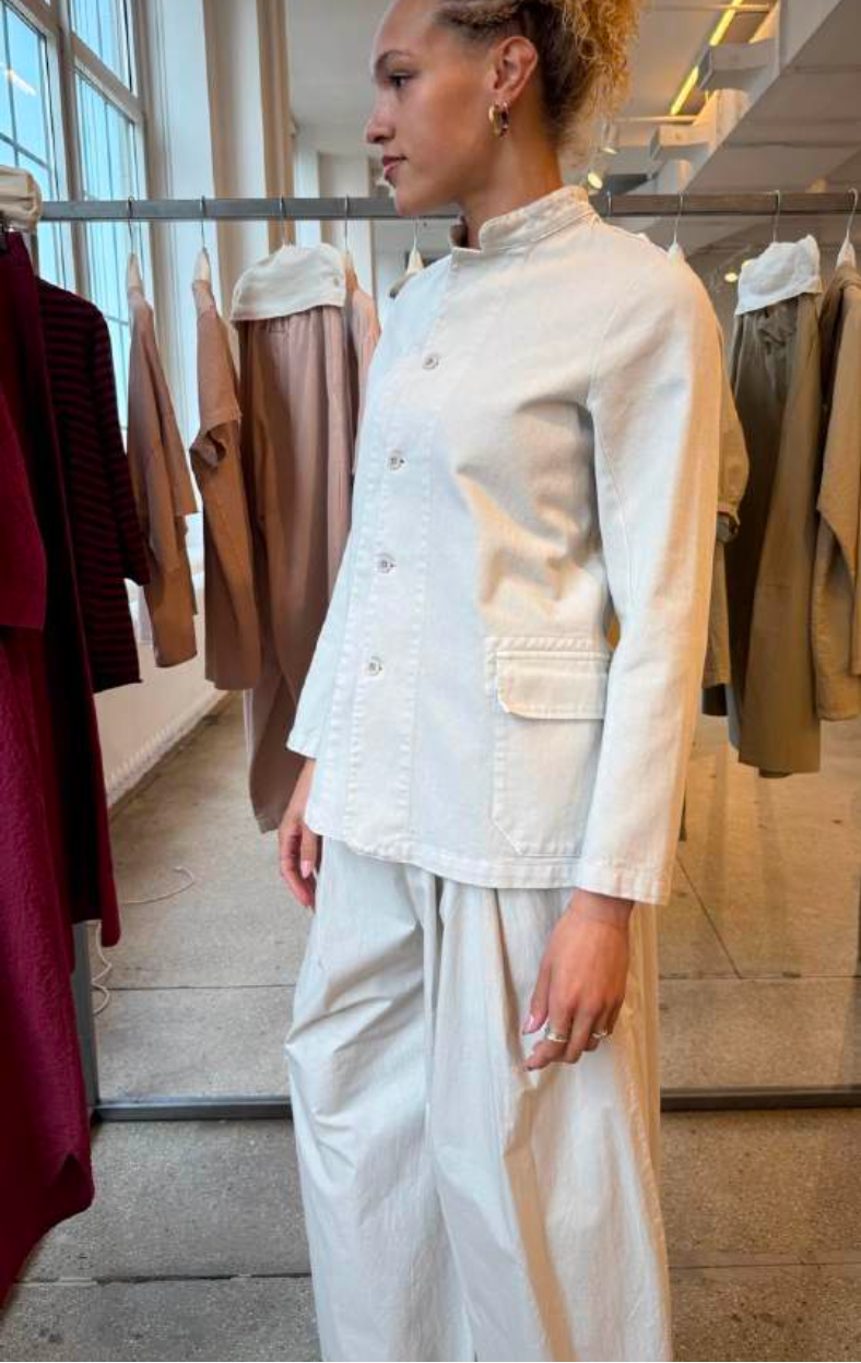 Panta Dalla Clara Pant in Avorio