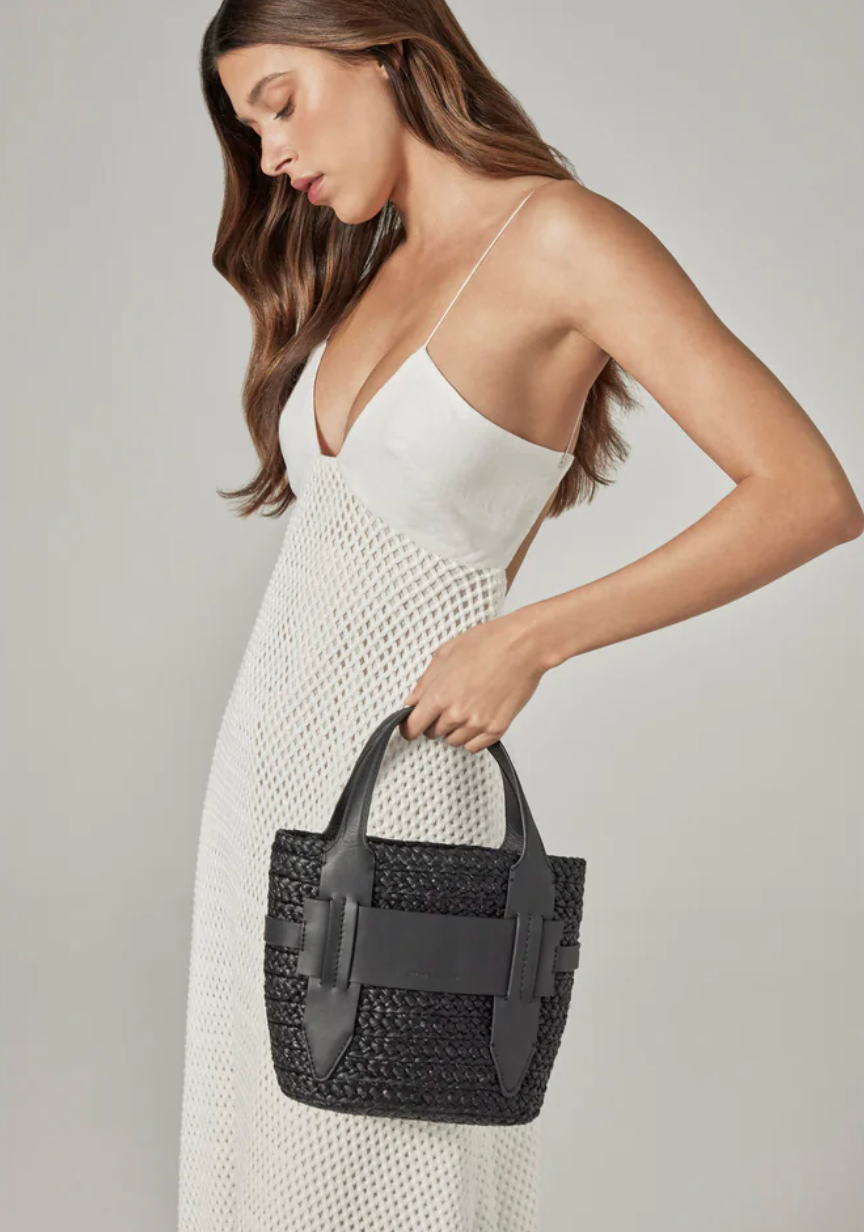 Lipari Tote Small in Charcoal/Black