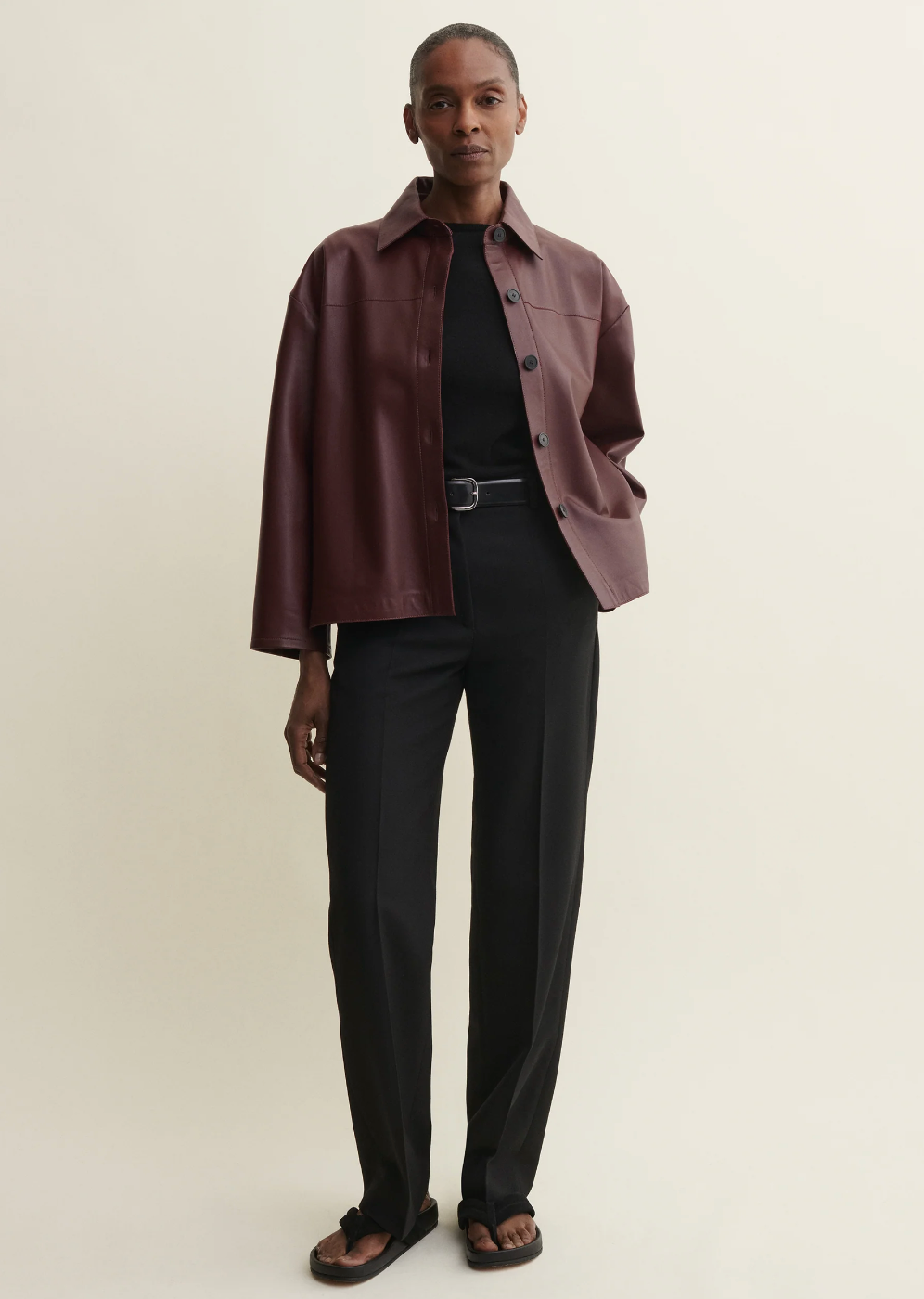FENNA | Lamb Butter Jacket in Mahogany