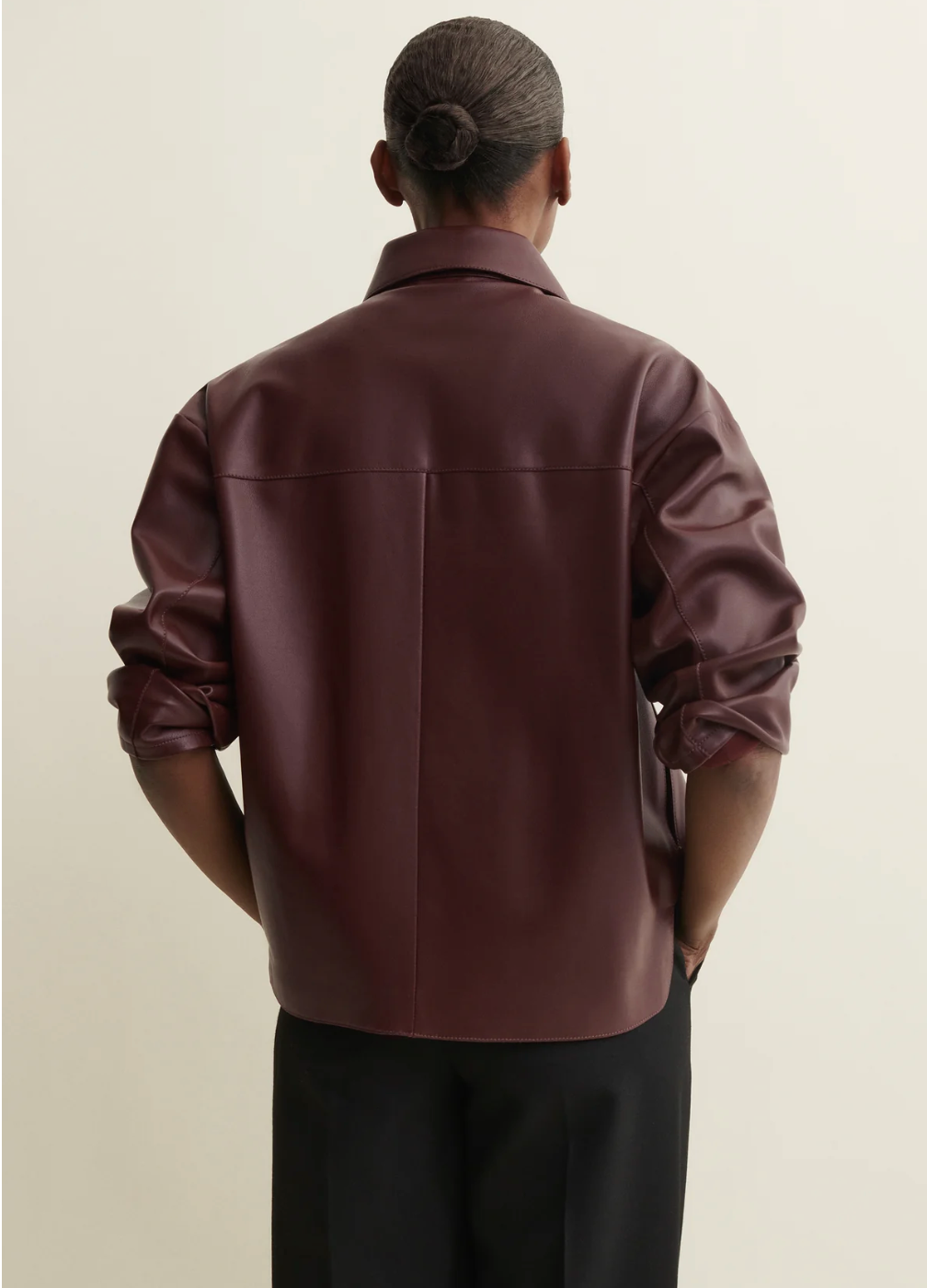 FENNA | Lamb Butter Jacket in Mahogany