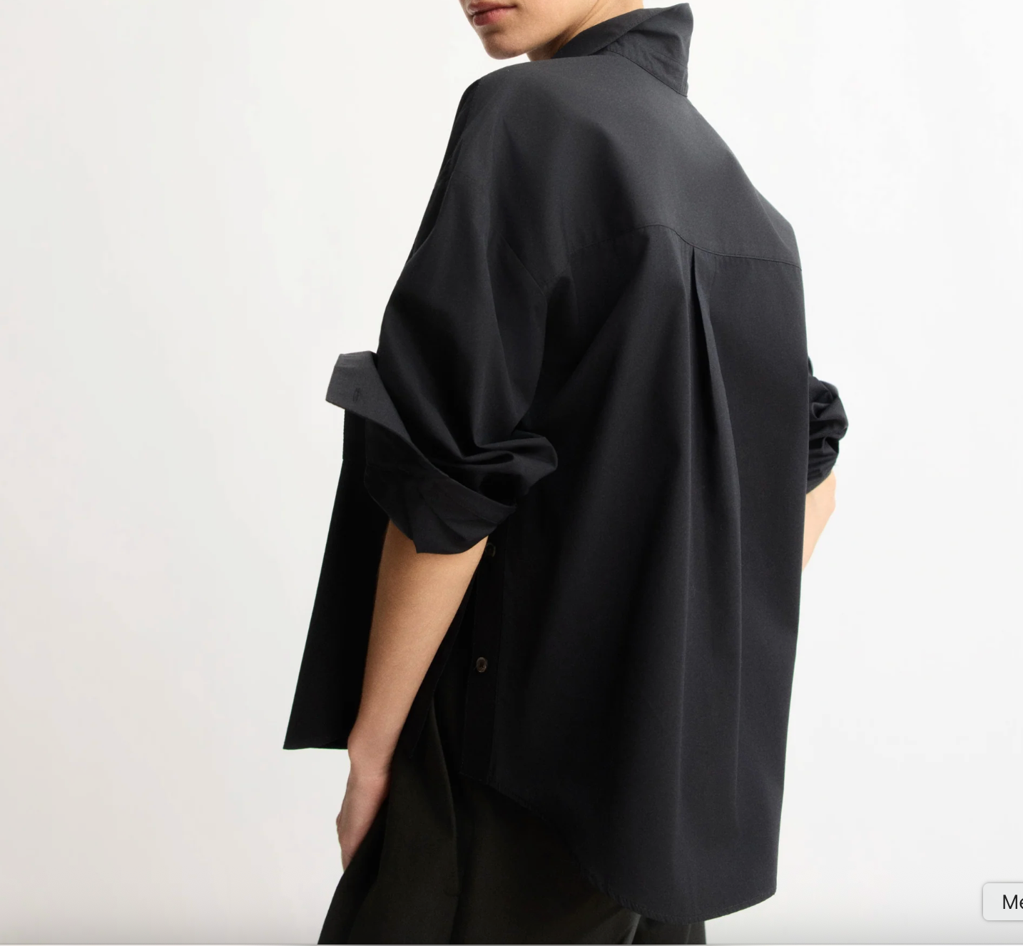 Watts Side Button Shirt in Black